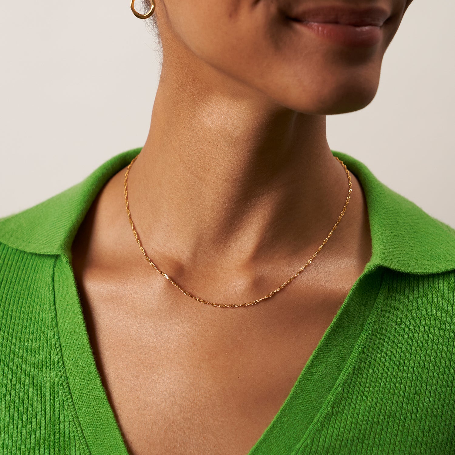 Singapore Chain | 14k Gold