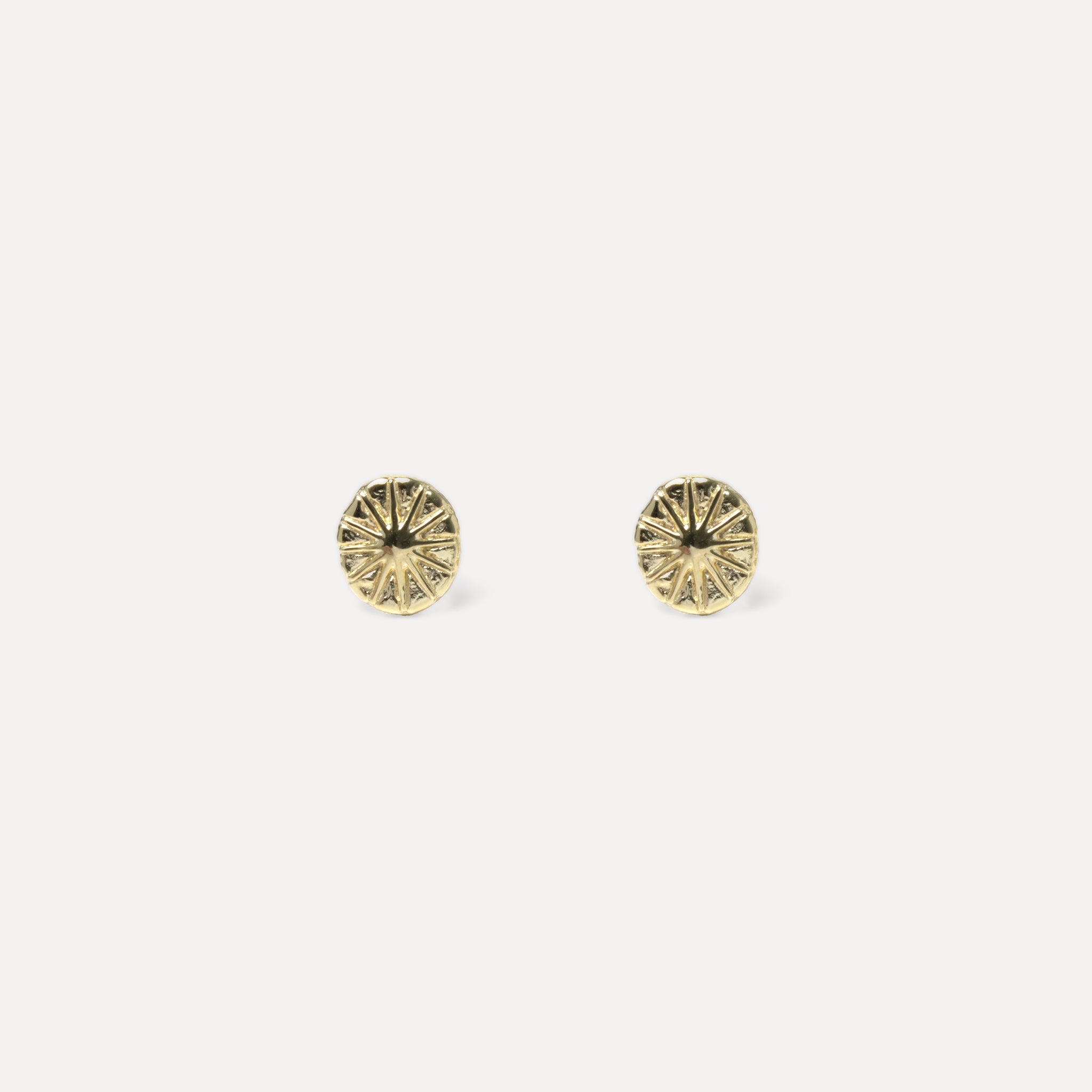 Solar Eclipse Stud Earrings | 14k Gold