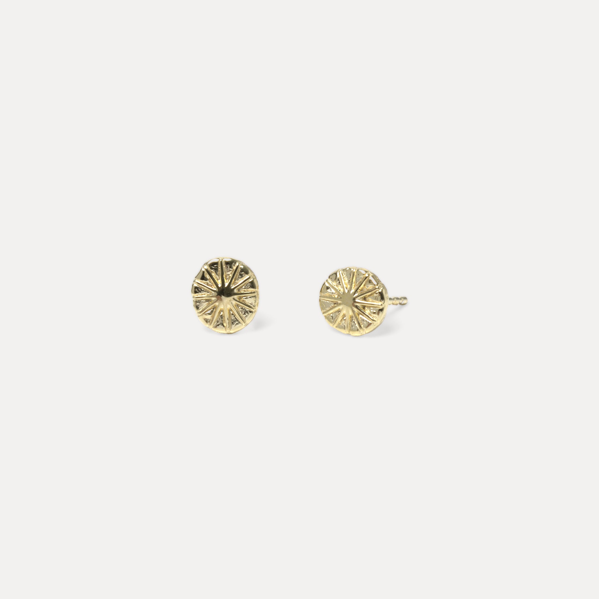Solar Eclipse Stud Earrings | 14k Gold