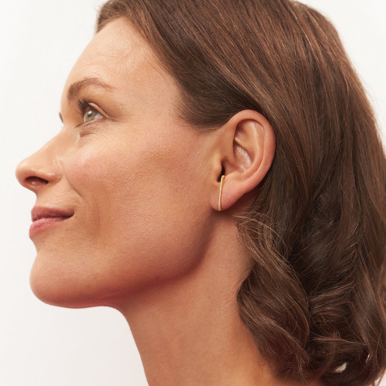 Bar Staple Stud Earrings