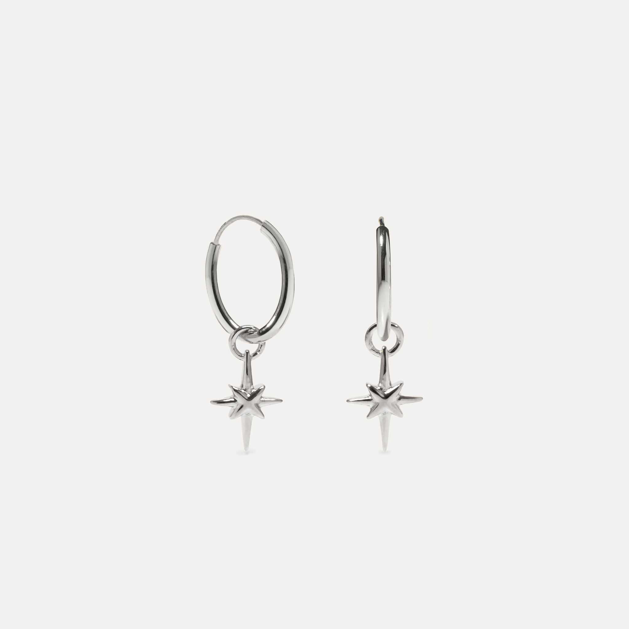 Star Light Hoop Earrings