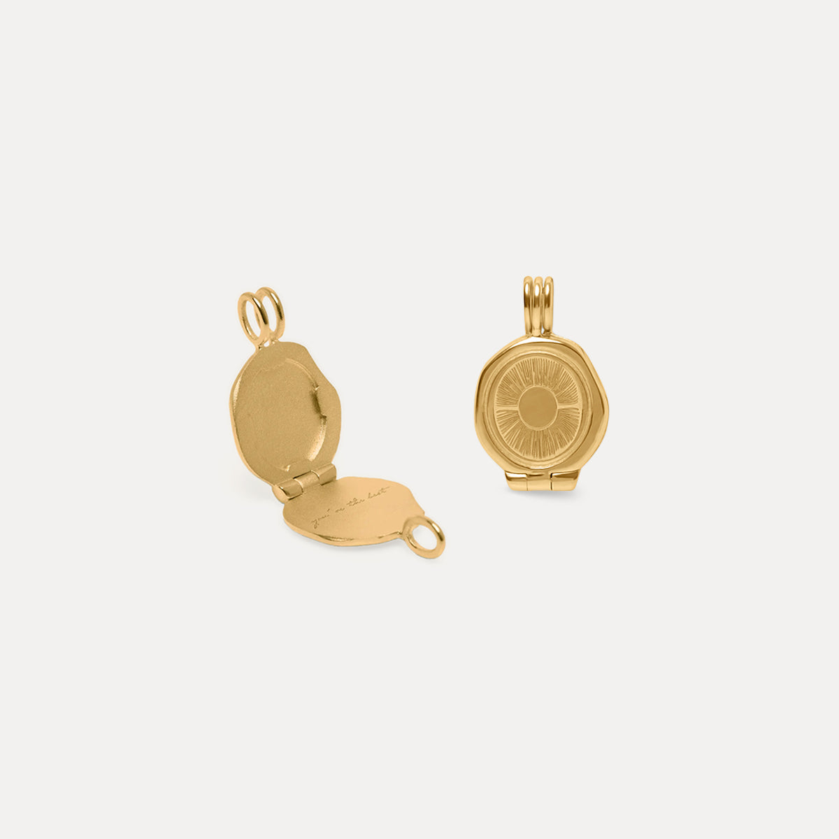 Sun Seal Locket Pendant