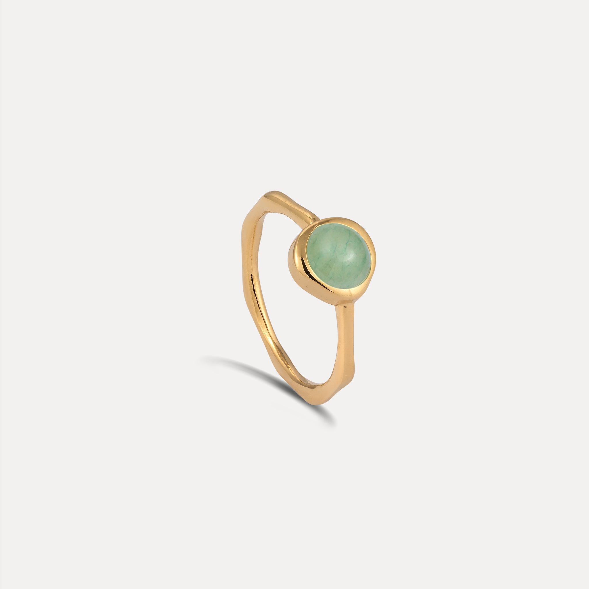 Zodiac Birthstone Ring 24k Gold Vermeil - Glossy