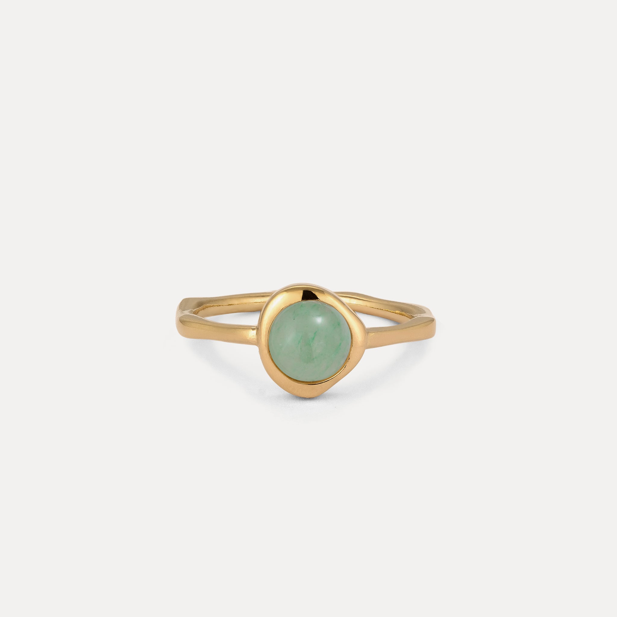 Zodiac Birthstone Ring 24k Gold Vermeil - Glossy