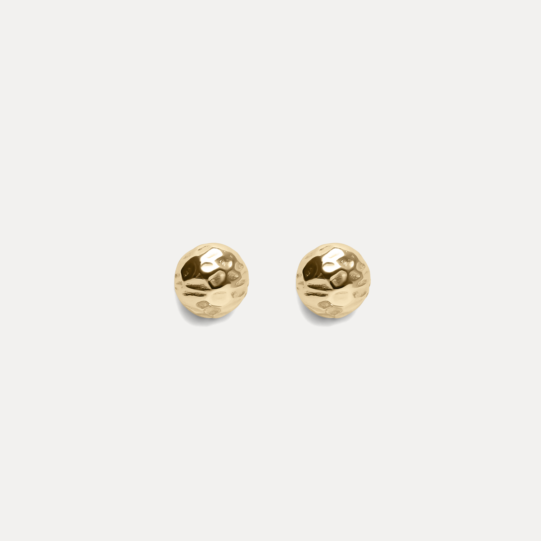 Textured Stud Earrings | 14k Gold