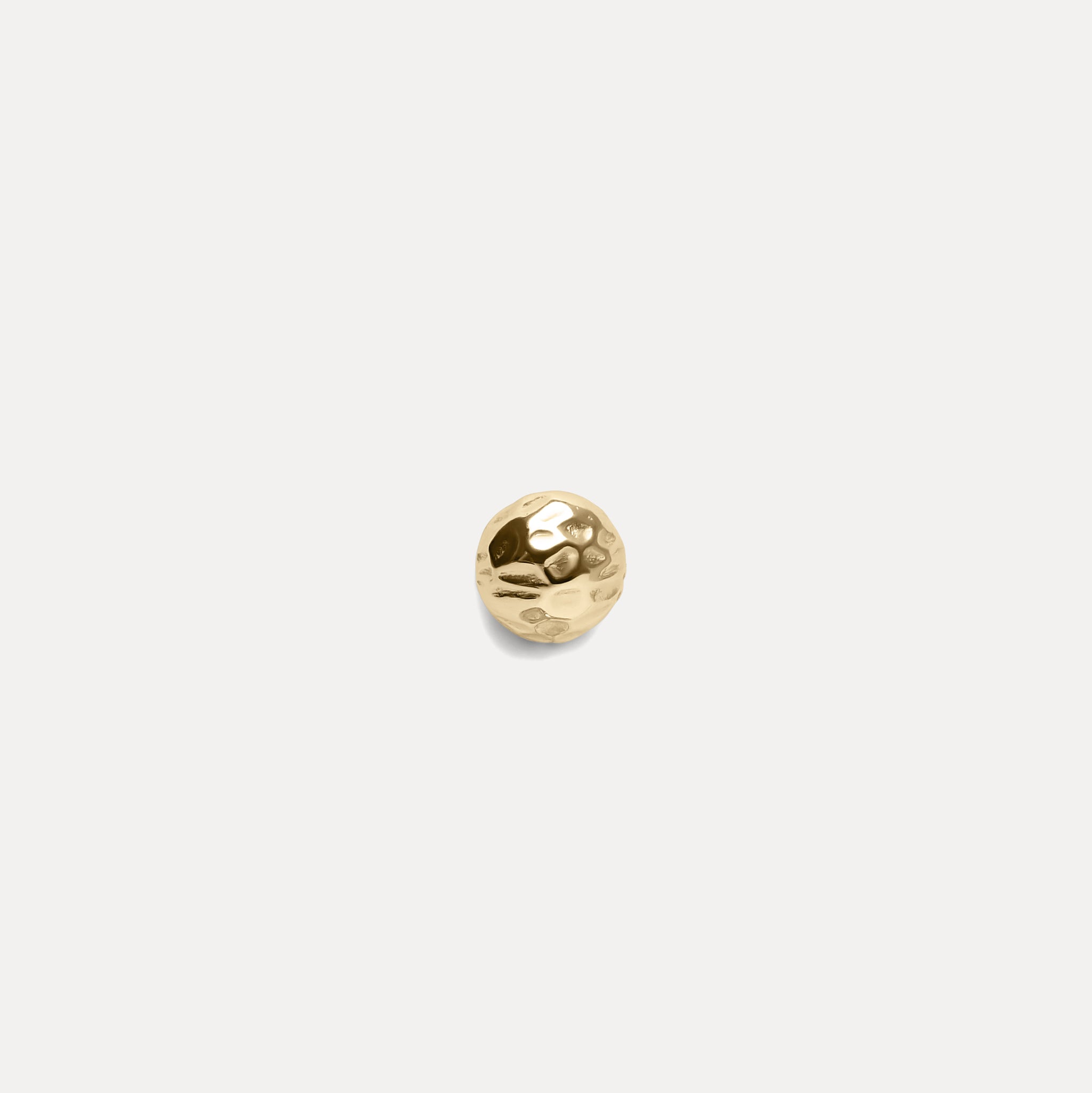 Textured Stud Earrings - Single | 14k Gold