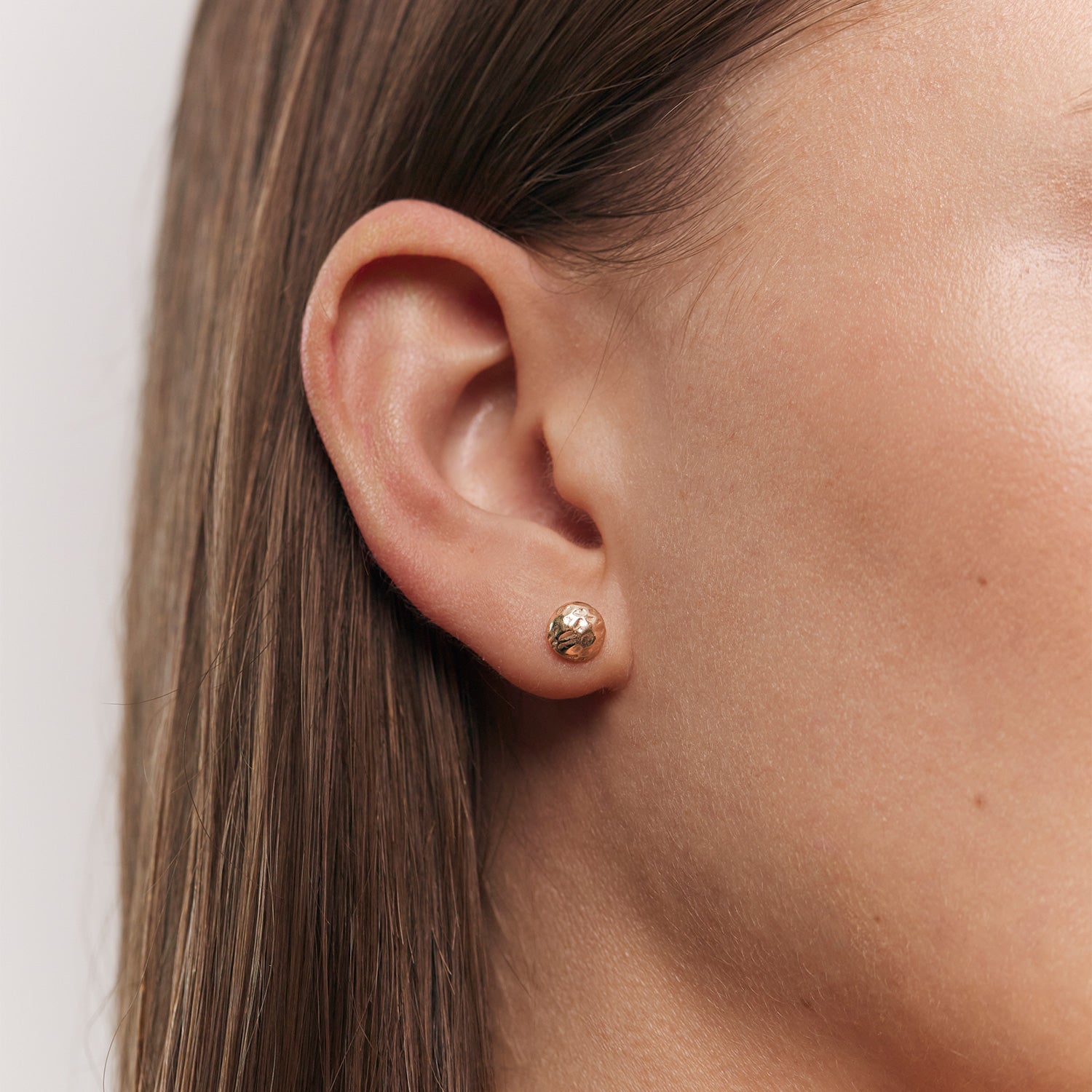 Textured Stud Earrings | 14k Gold