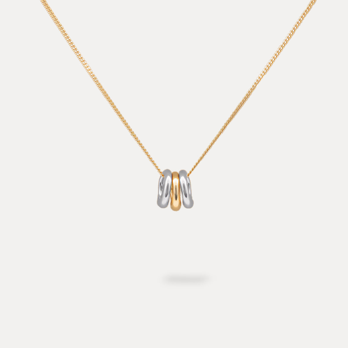 The Gathering Necklace Mixed Silver
