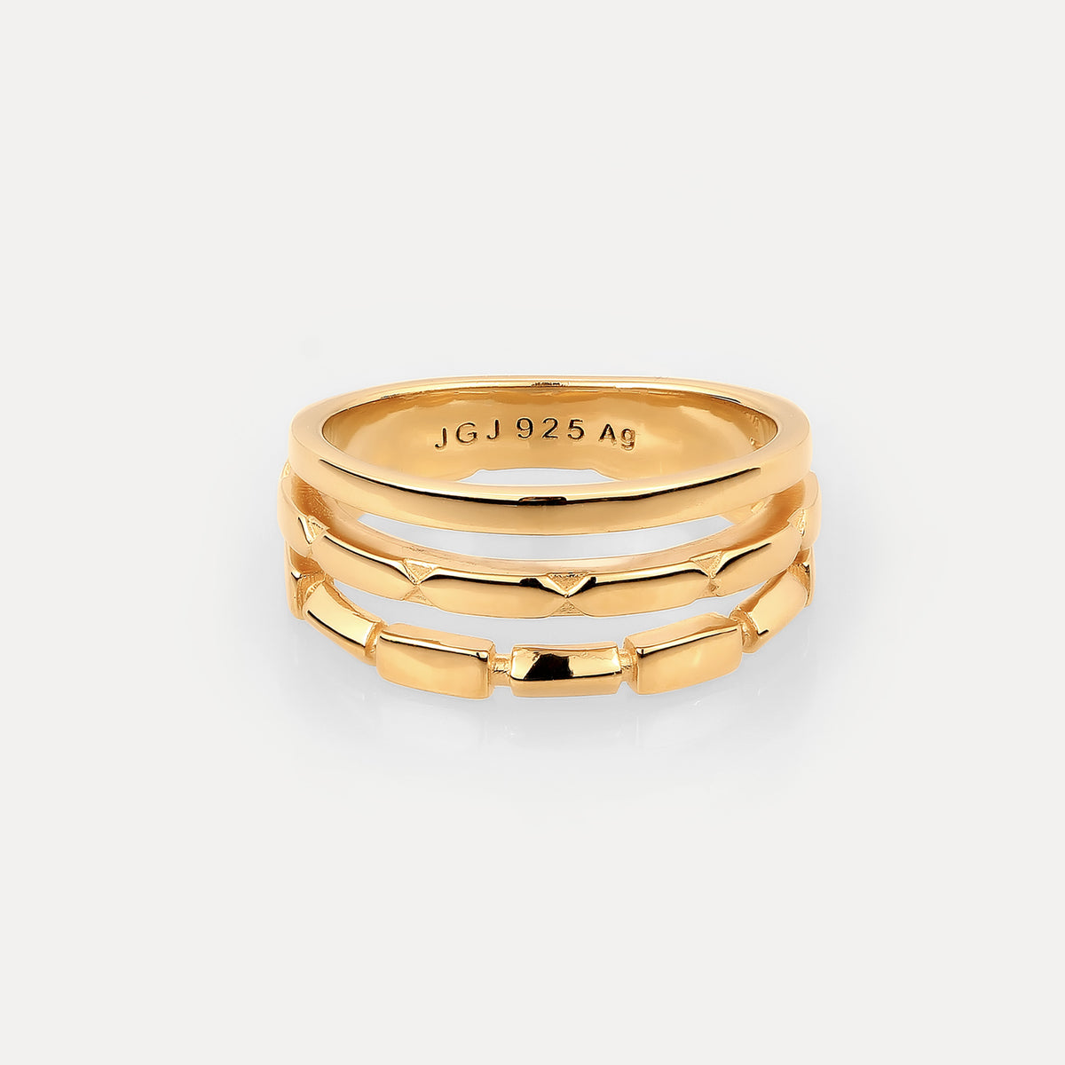 Triple Offset Brick Ring