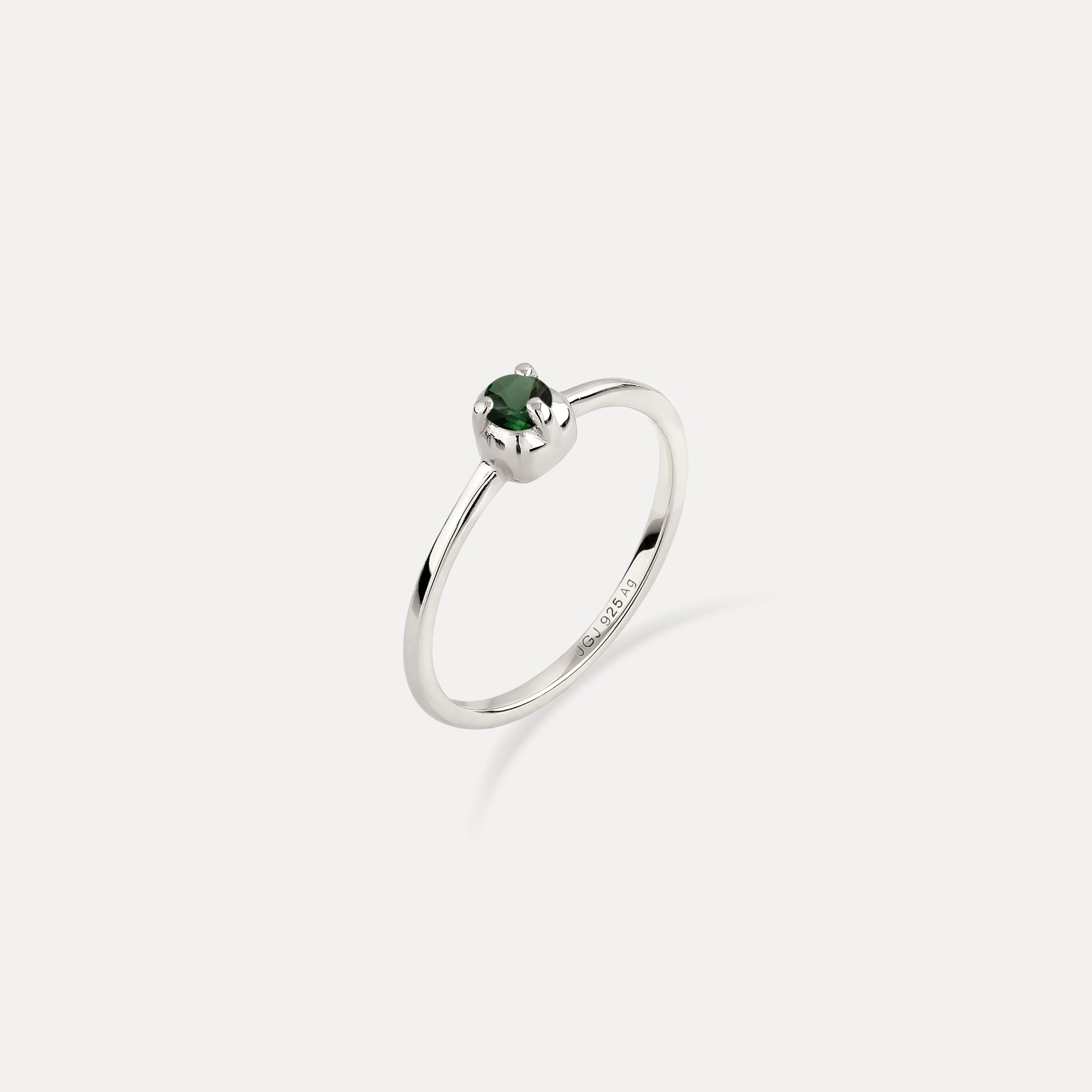 Mini Birthstone Ring 925 Silver