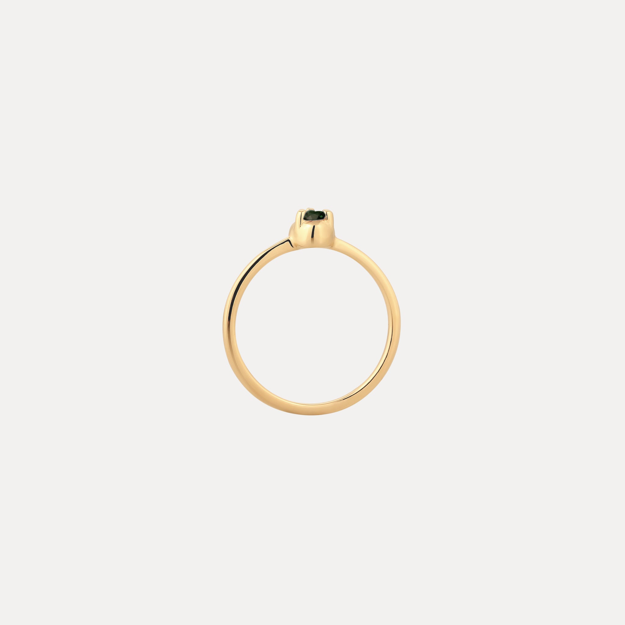Mini Birthstone Ring 24k Gold Vermeil