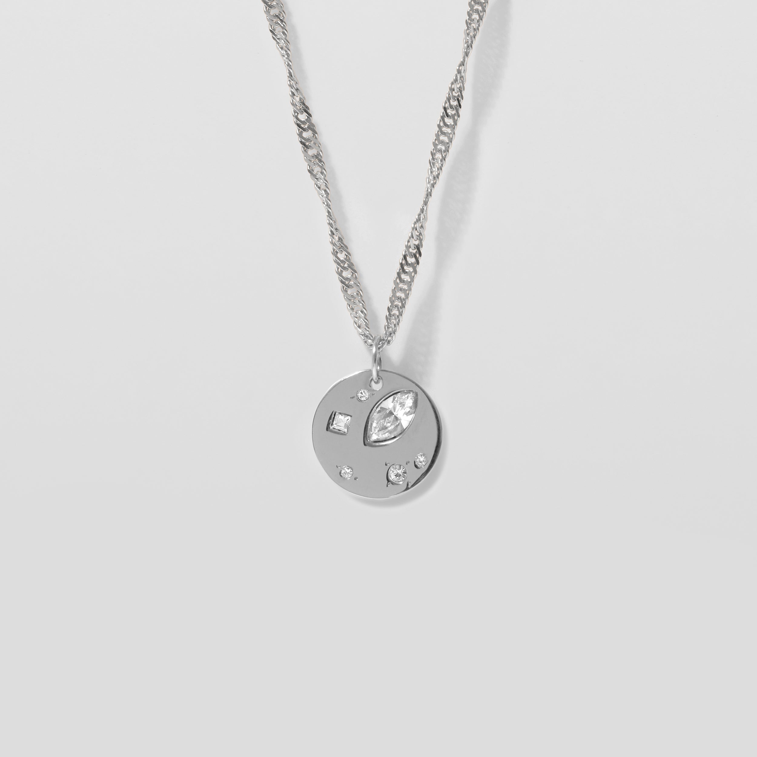 White Crystals Myriad Necklace