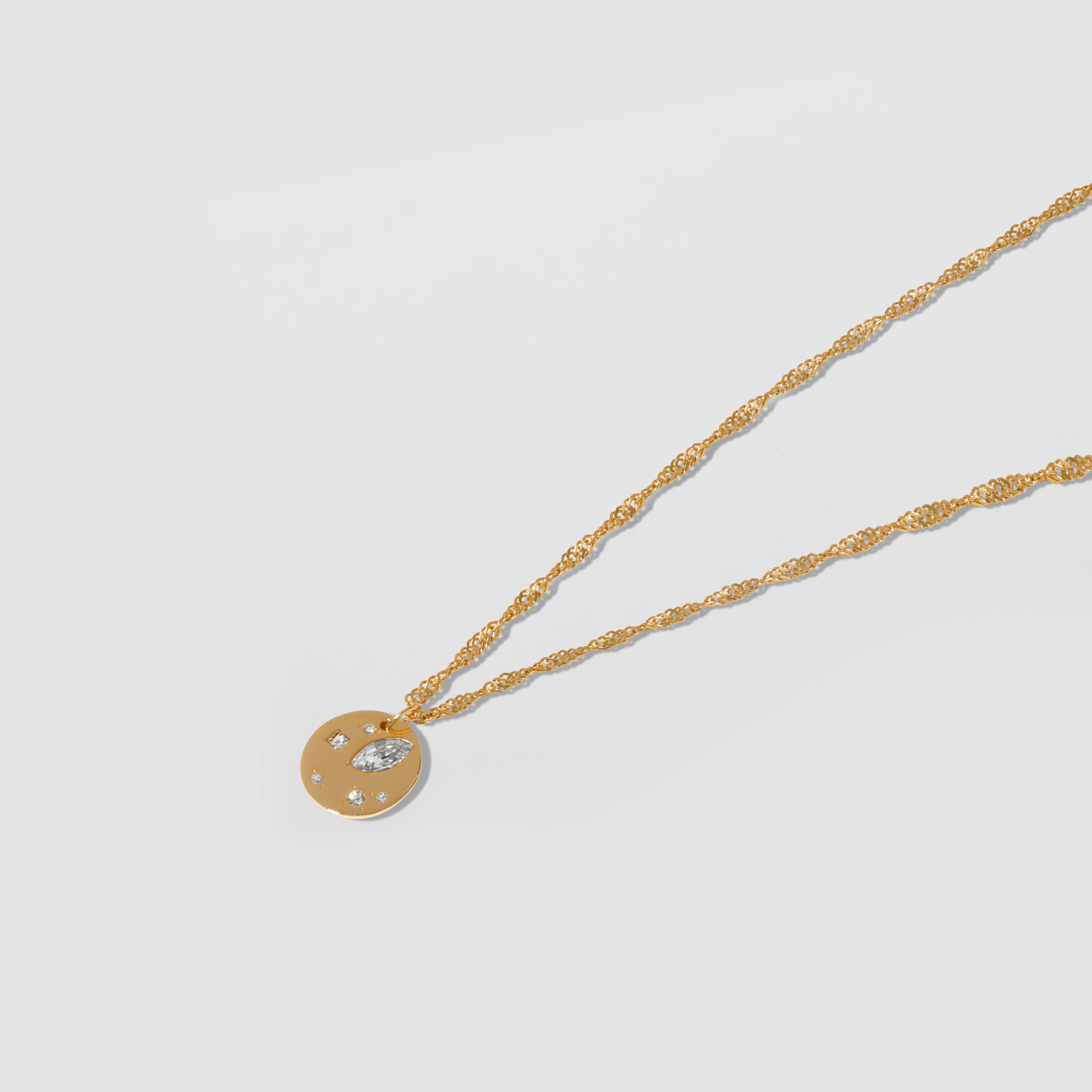 White Crystals Myriad Pendant