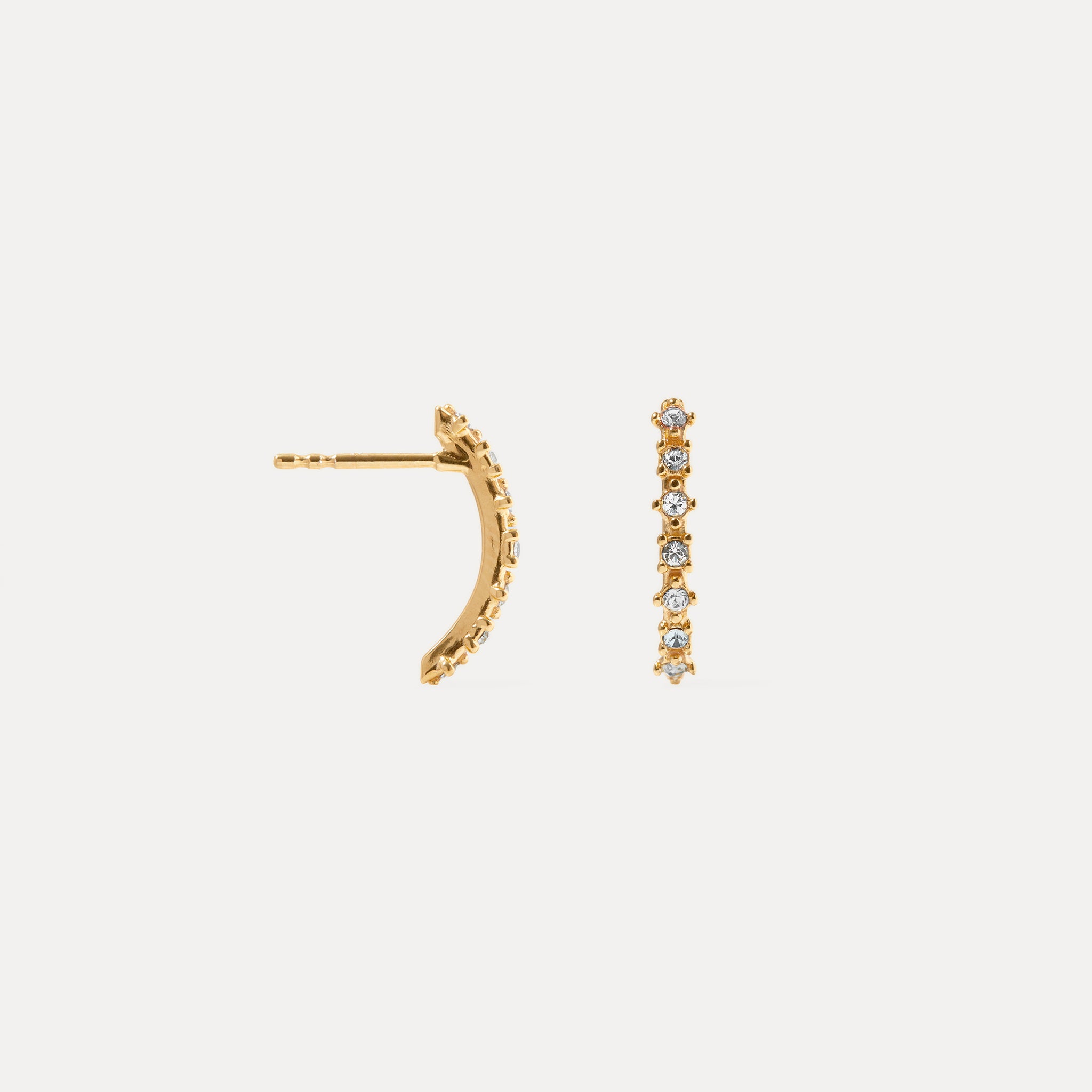 White Crystals Color Delight Drop Earrings