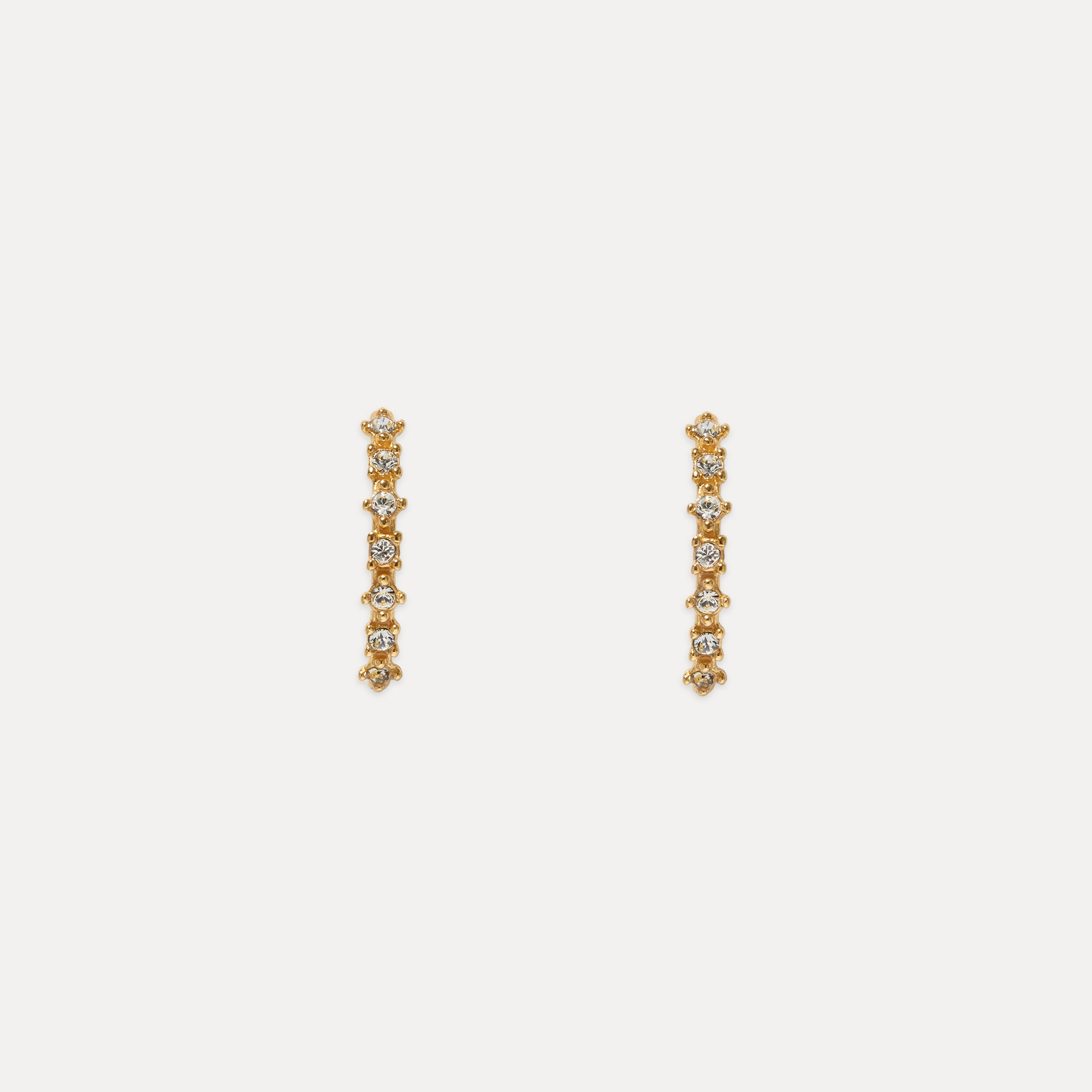 White Crystals Color Delight Drop Earrings
