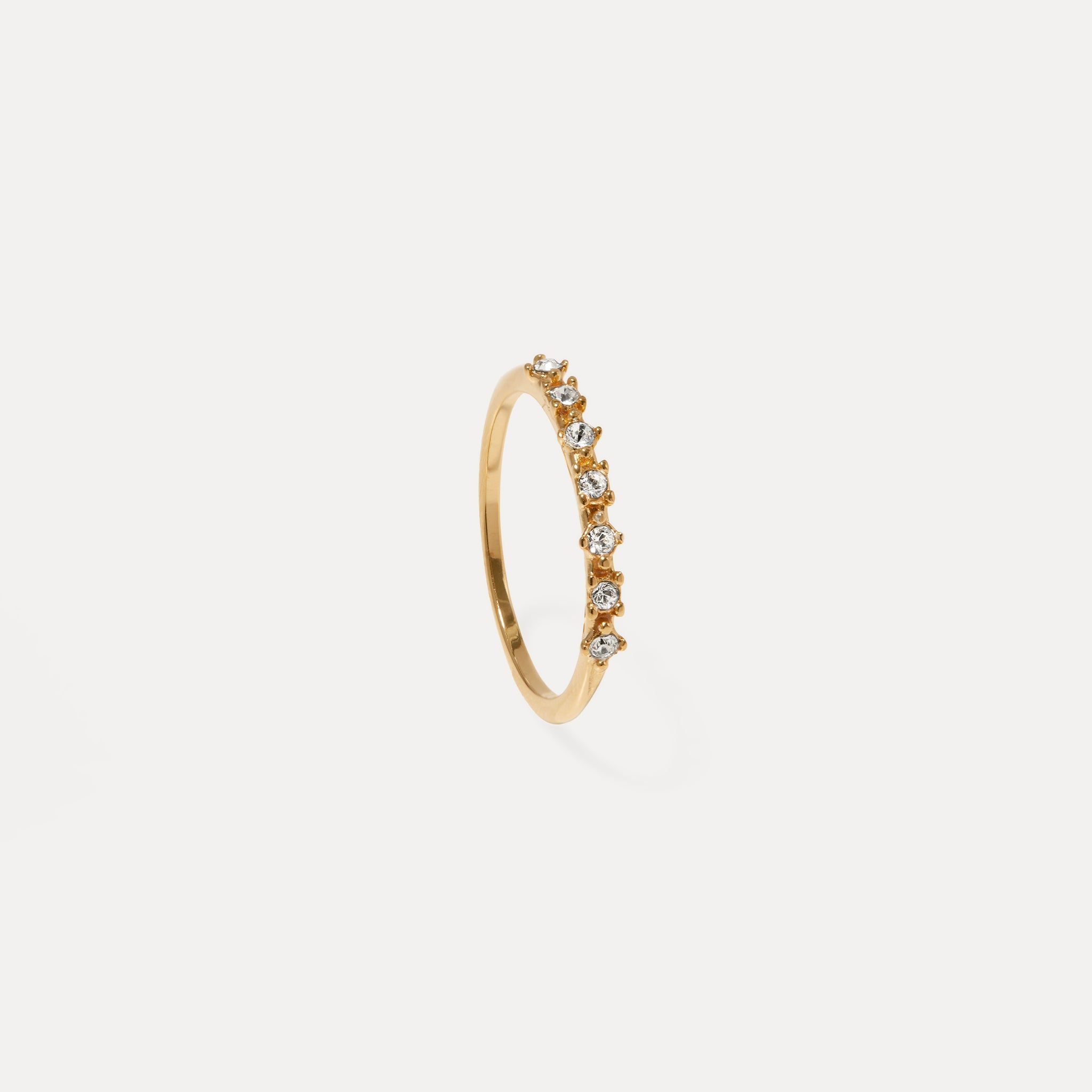 White Crystals Color Delight Ring