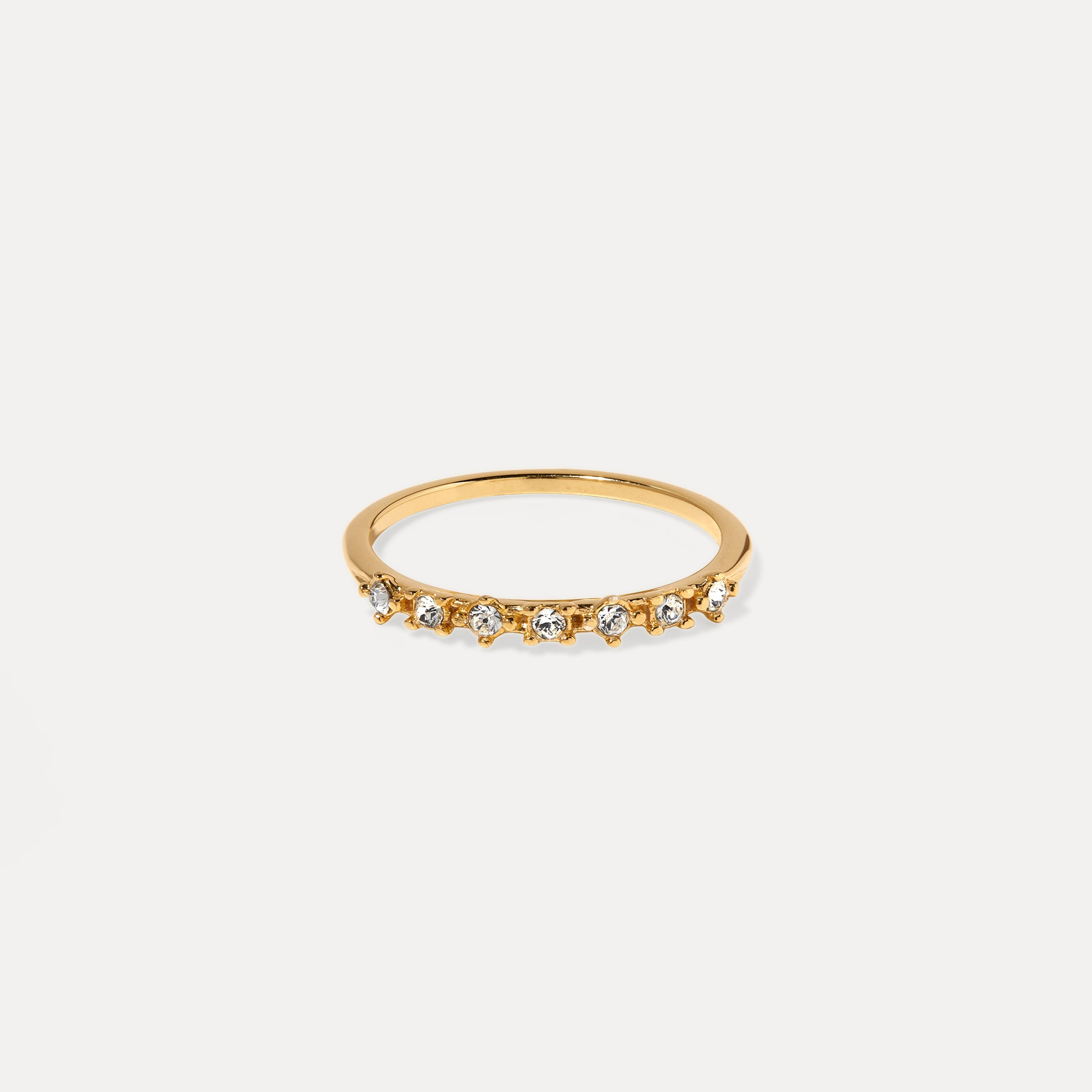 White Crystals Color Delight Ring