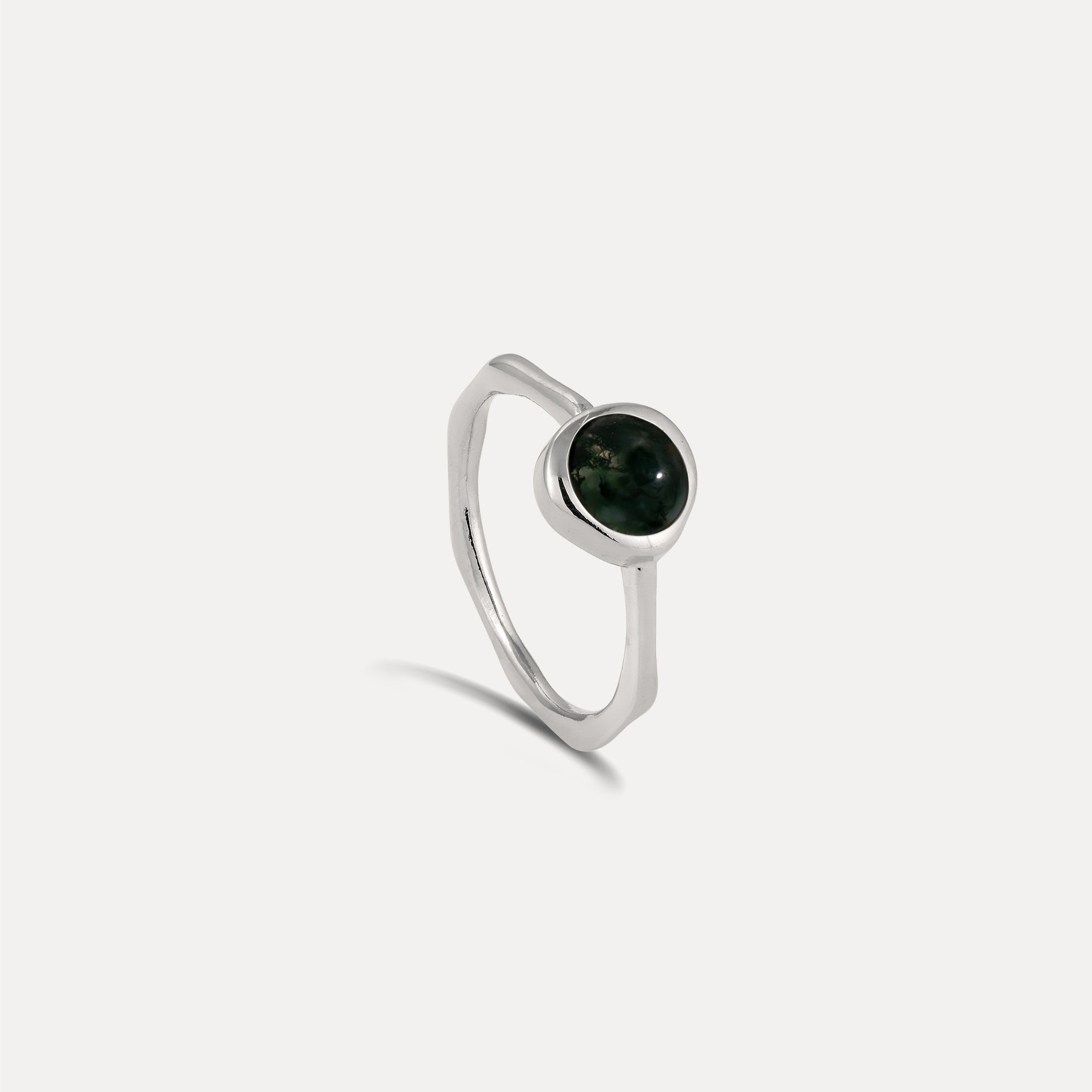 Zodiac Birthstone Ring 925 Silver - Glossy