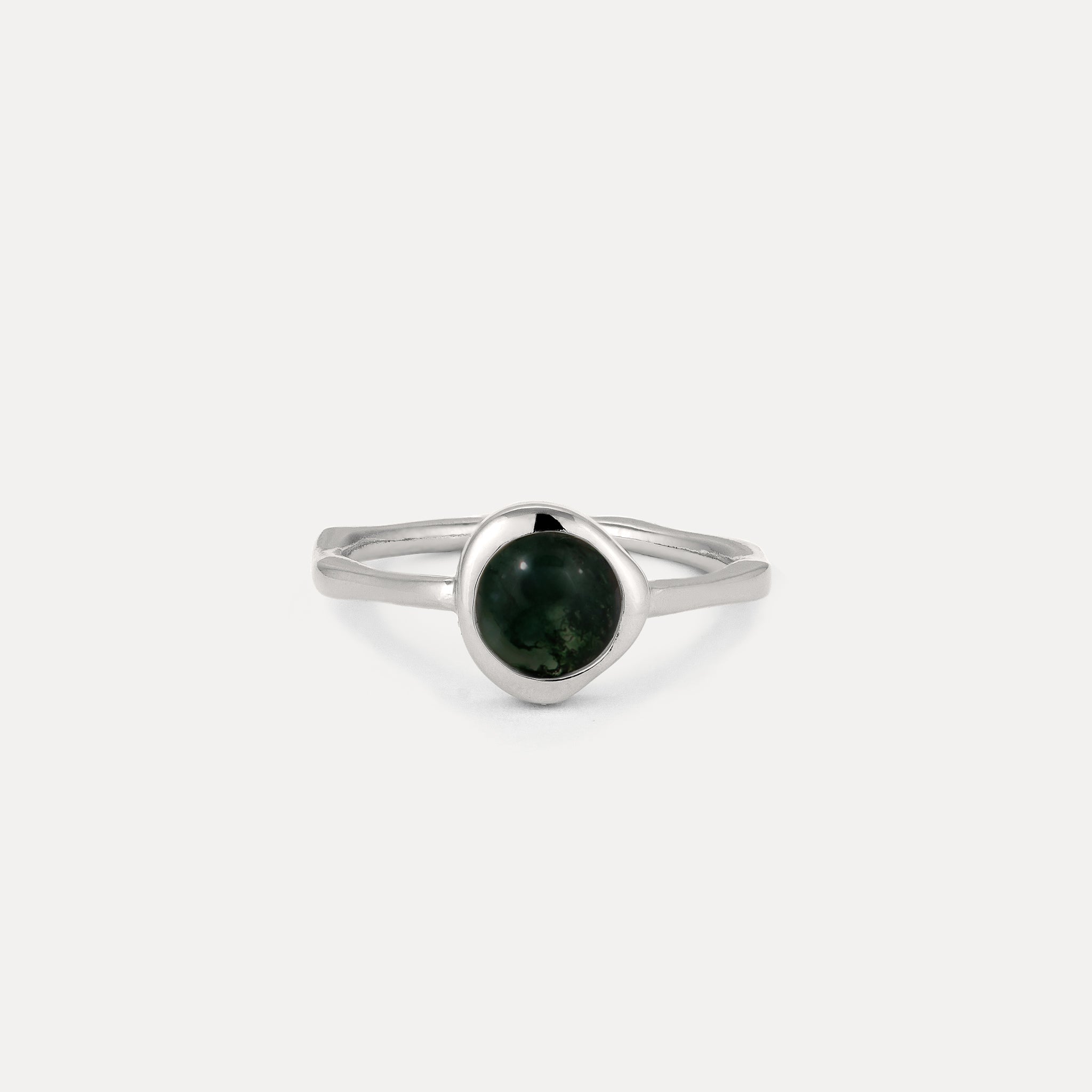 Zodiac Birthstone Ring 925 Silver - Glossy