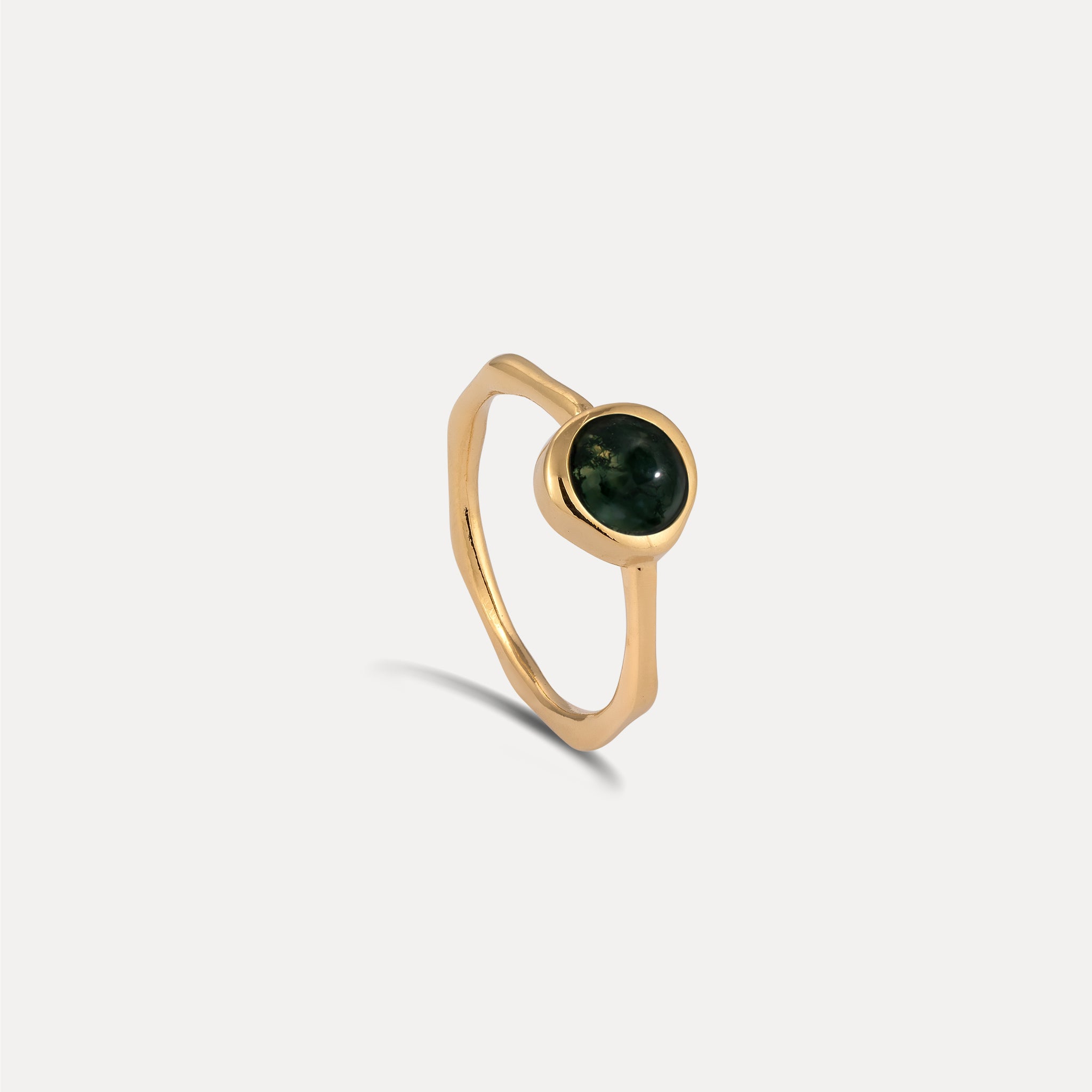 Zodiac Birthstone Ring | 14k Gold - Glossy