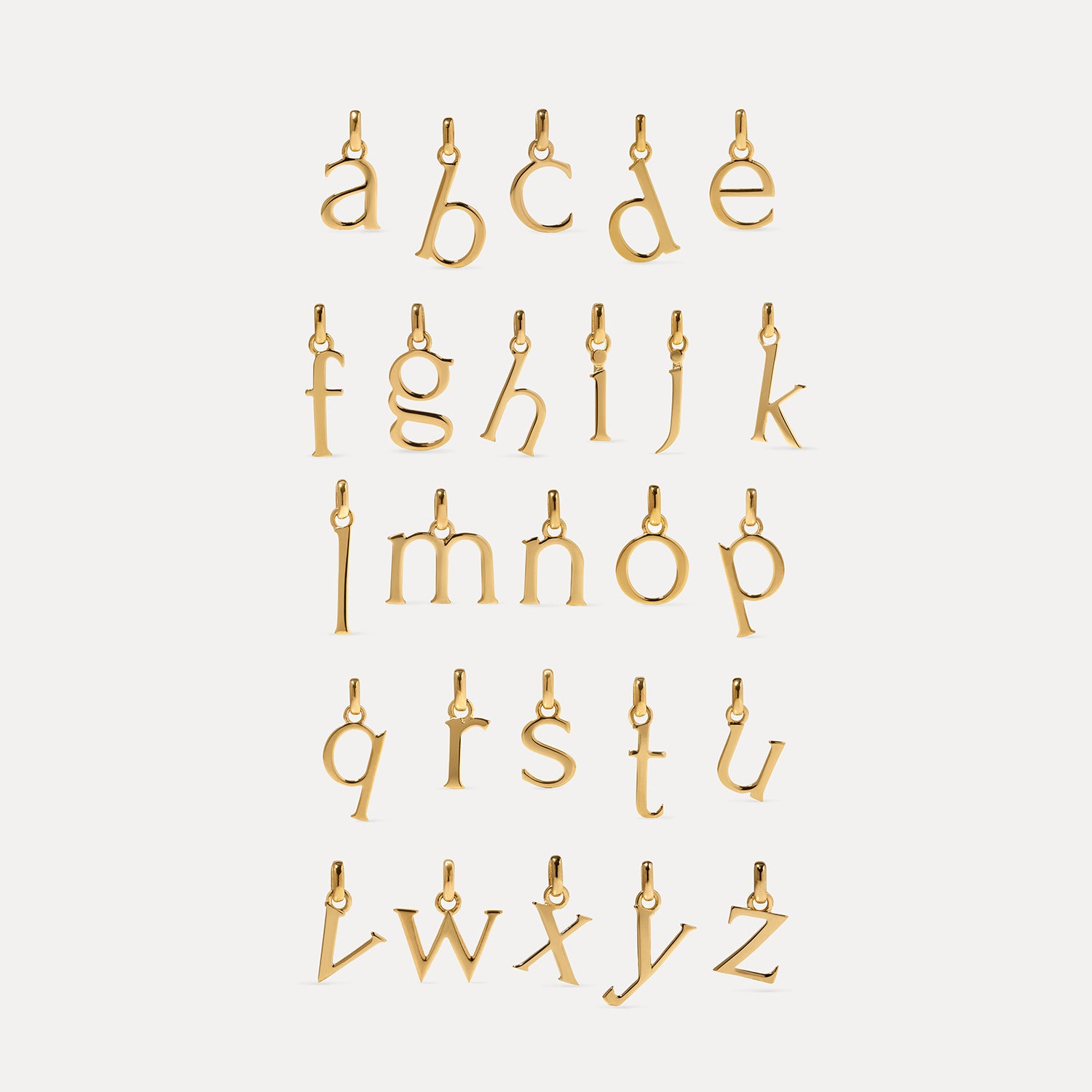 Initial with Anchor Chain 24k Gold Vermeil