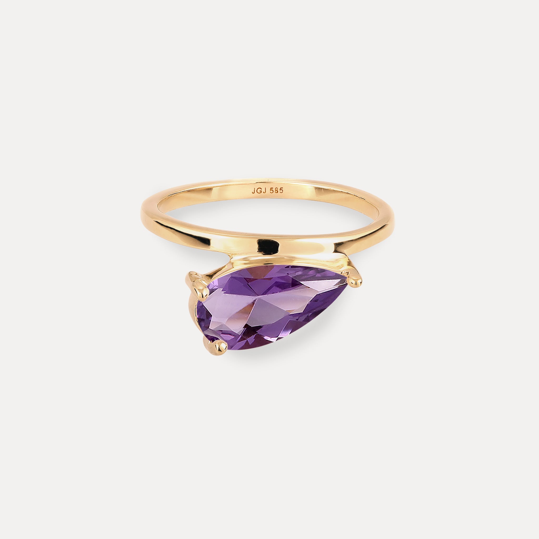 Beryl Balance Drop Ring | 14k Solid Gold