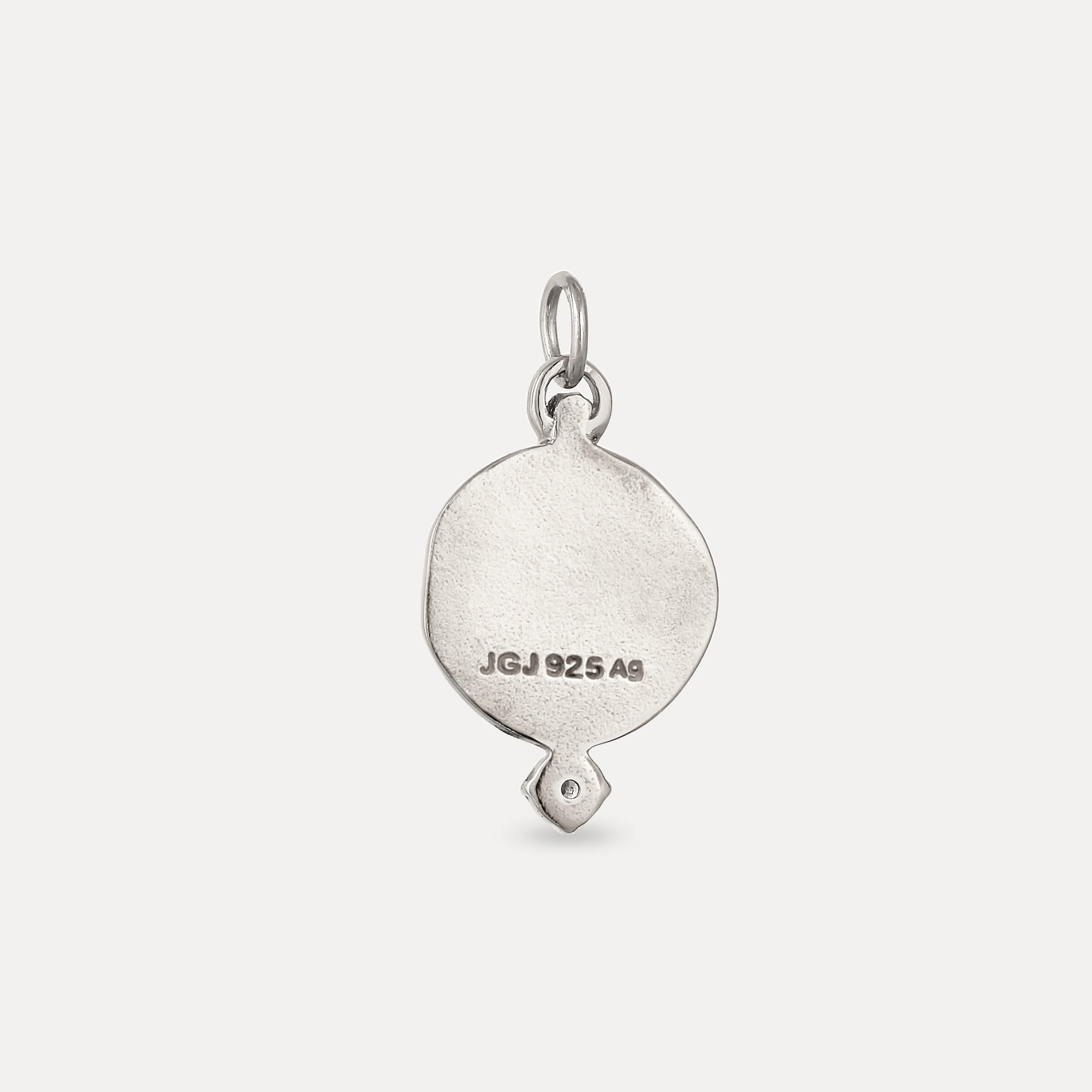 Amethyst Engravable Fluid Medaillon Pendant - Glossy