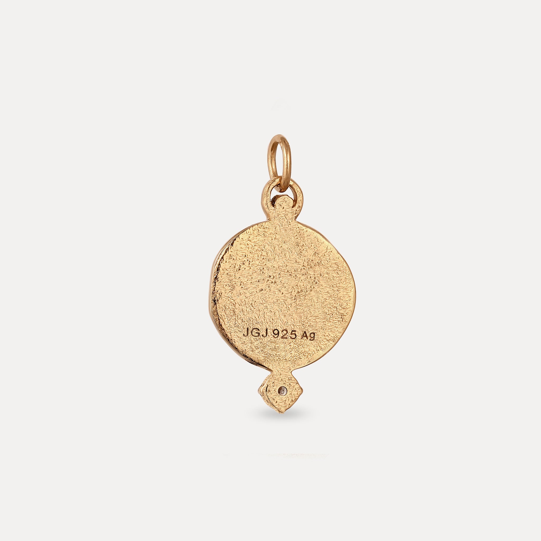Amethyst Engravable Fluid Medaillon Pendant - Matte