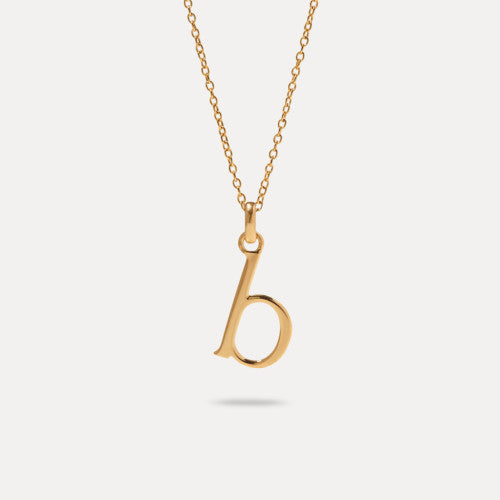 Initial with Anchor Chain 24k Gold Vermeil