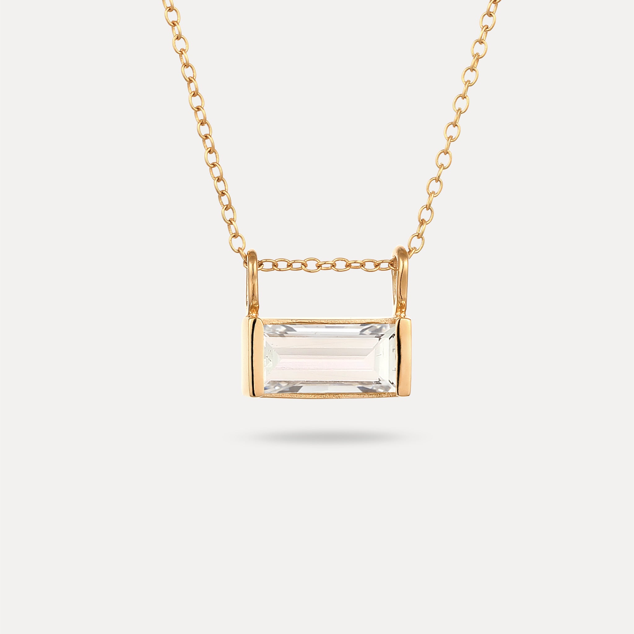 Beryl Balance Baguette Pendant