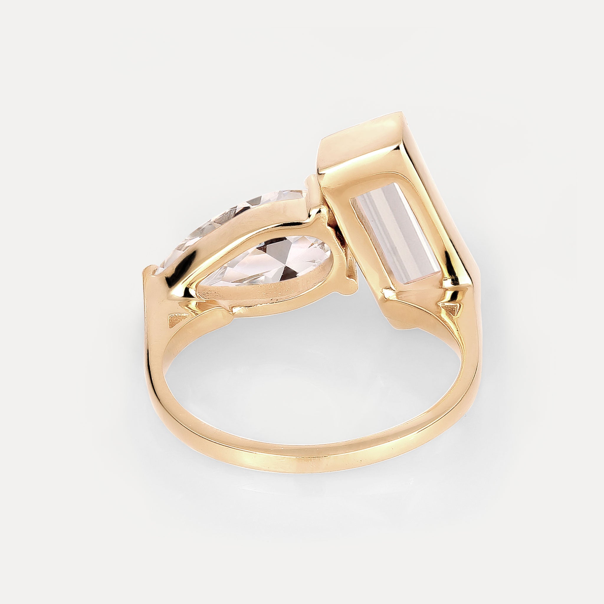 Amethyst Balance Ring | 14k Solid Gold