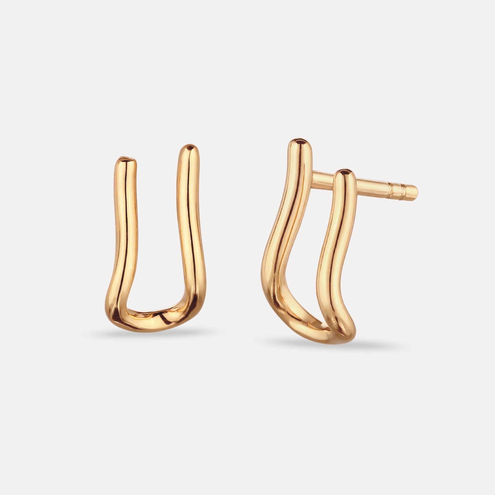 Charm Hanger Hoops Earrings