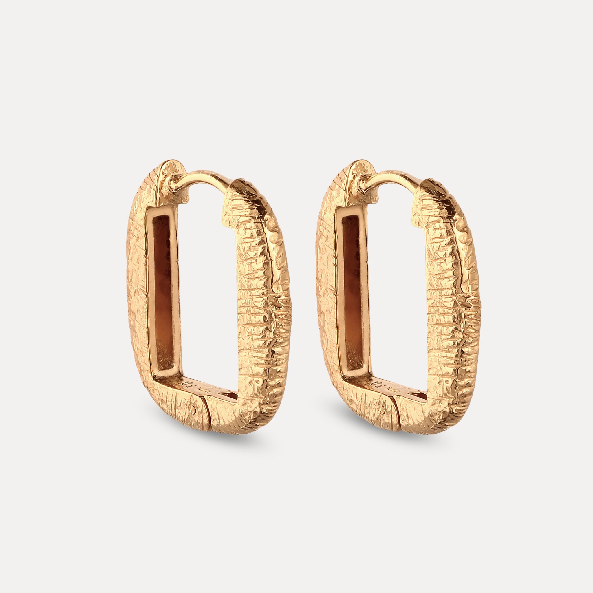 Contour Hoops Earrrings - Antique