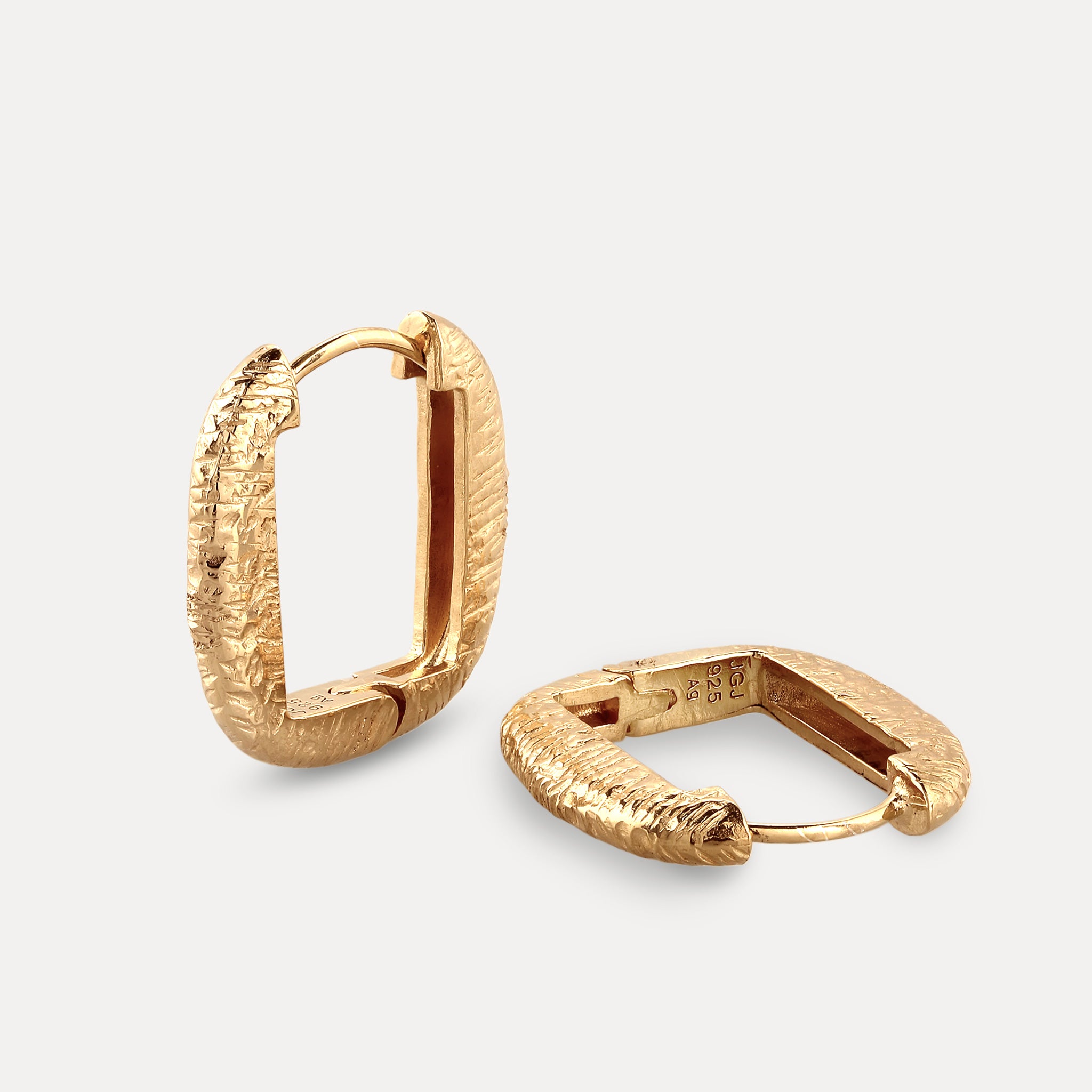 Contour Hoops Earrrings - Antique