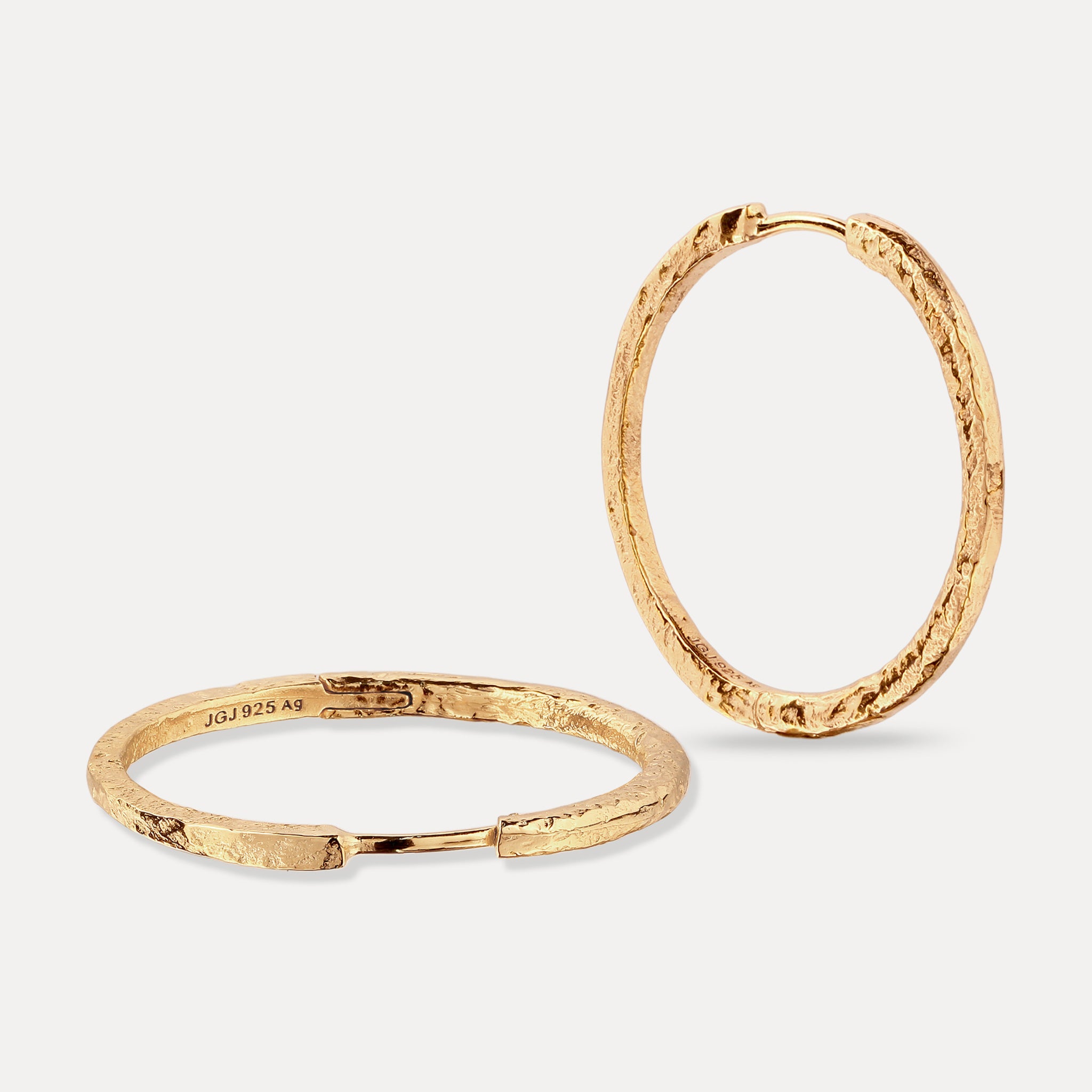 Double-Sided Hoops Earrings - Antique