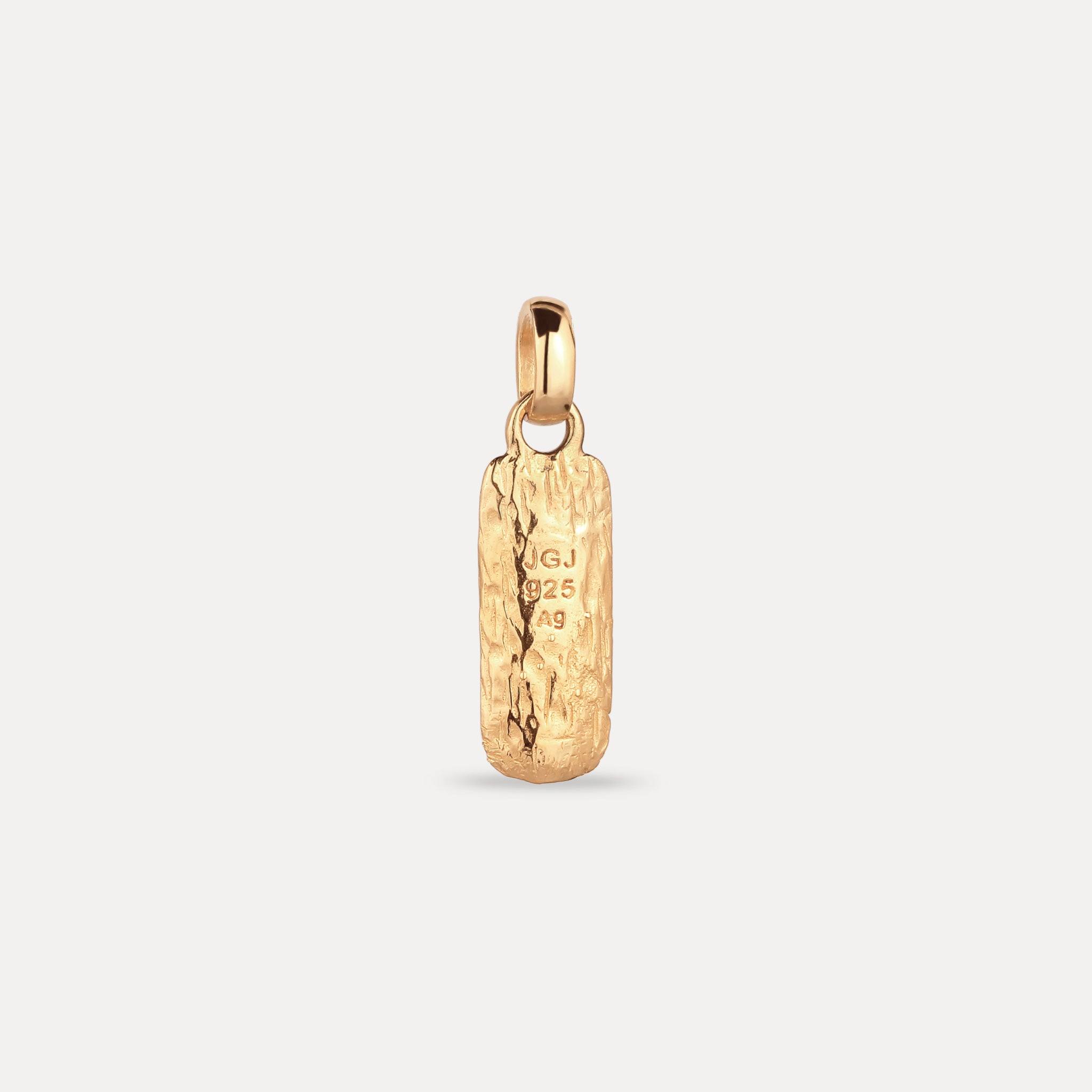 Engravable Contour Bar Pendant - Antique