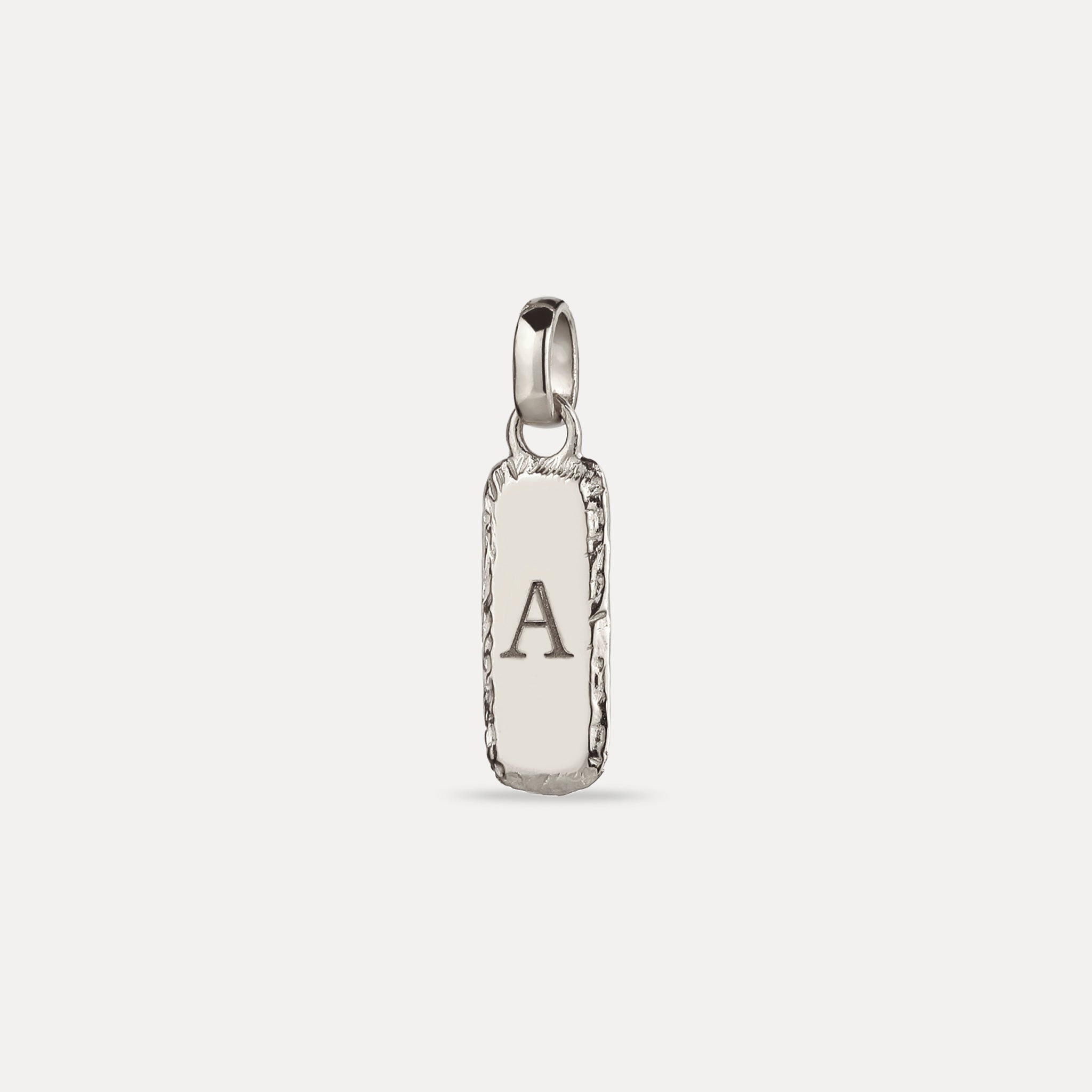 Engravable Contour Bar Pendant - Antique