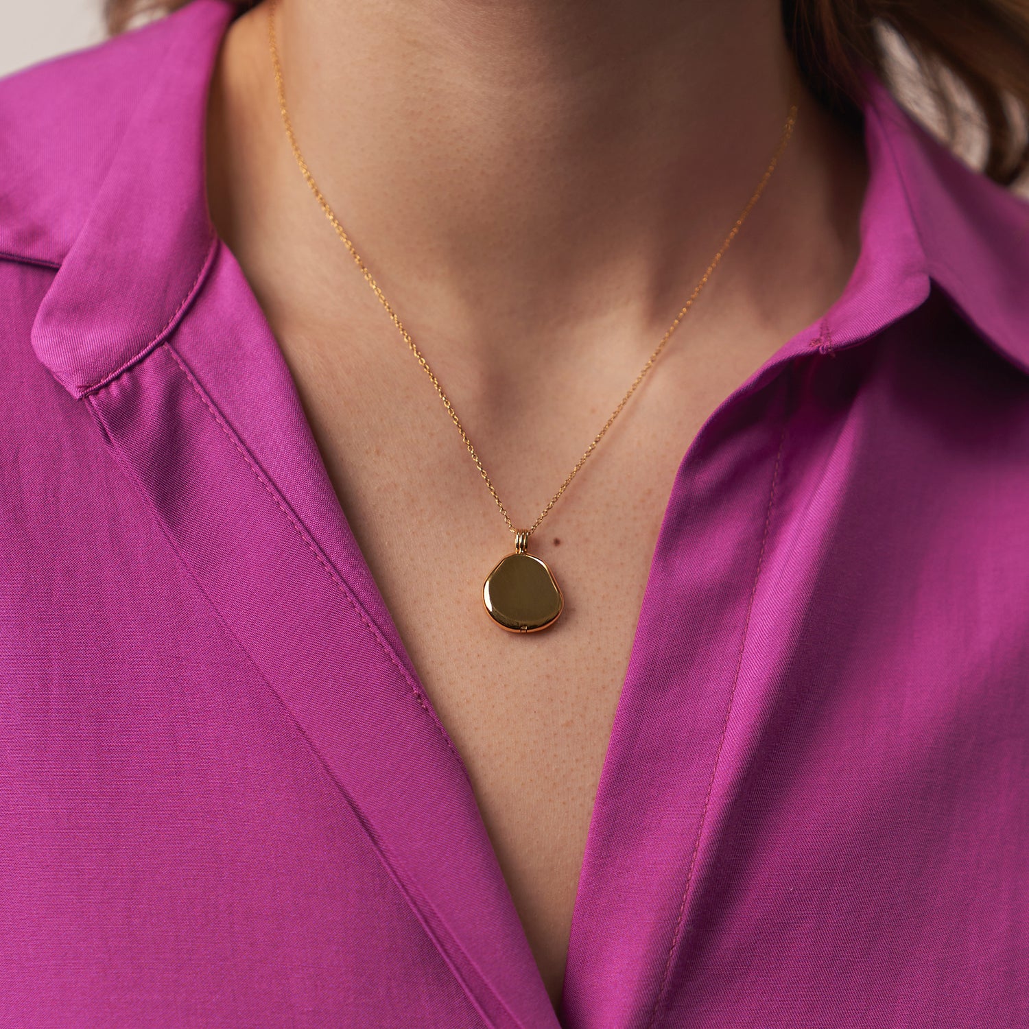 Organic Liquid Locket Pendant