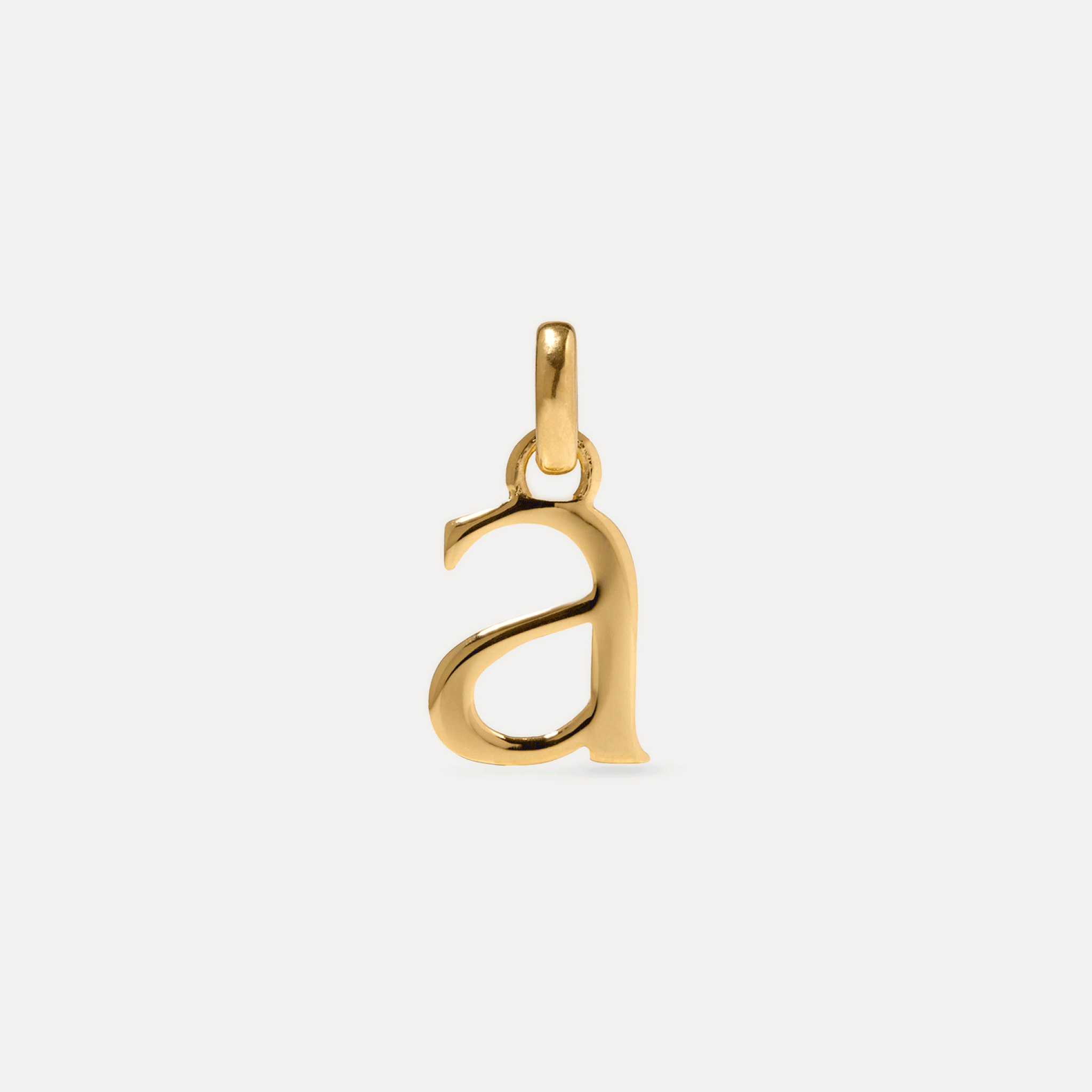 Initial with Anchor Chain 24k Gold Vermeil