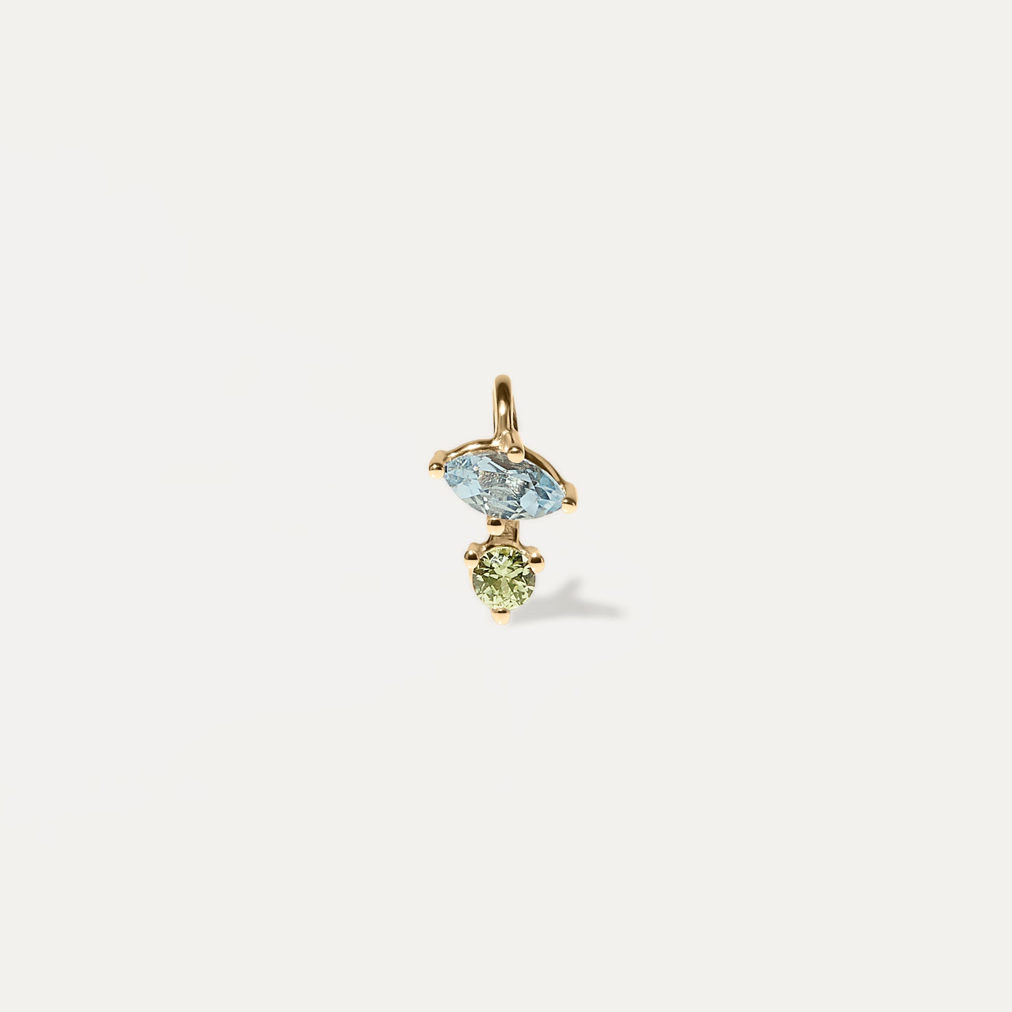 Joy Pendant Aquamarine & Green Sapphire