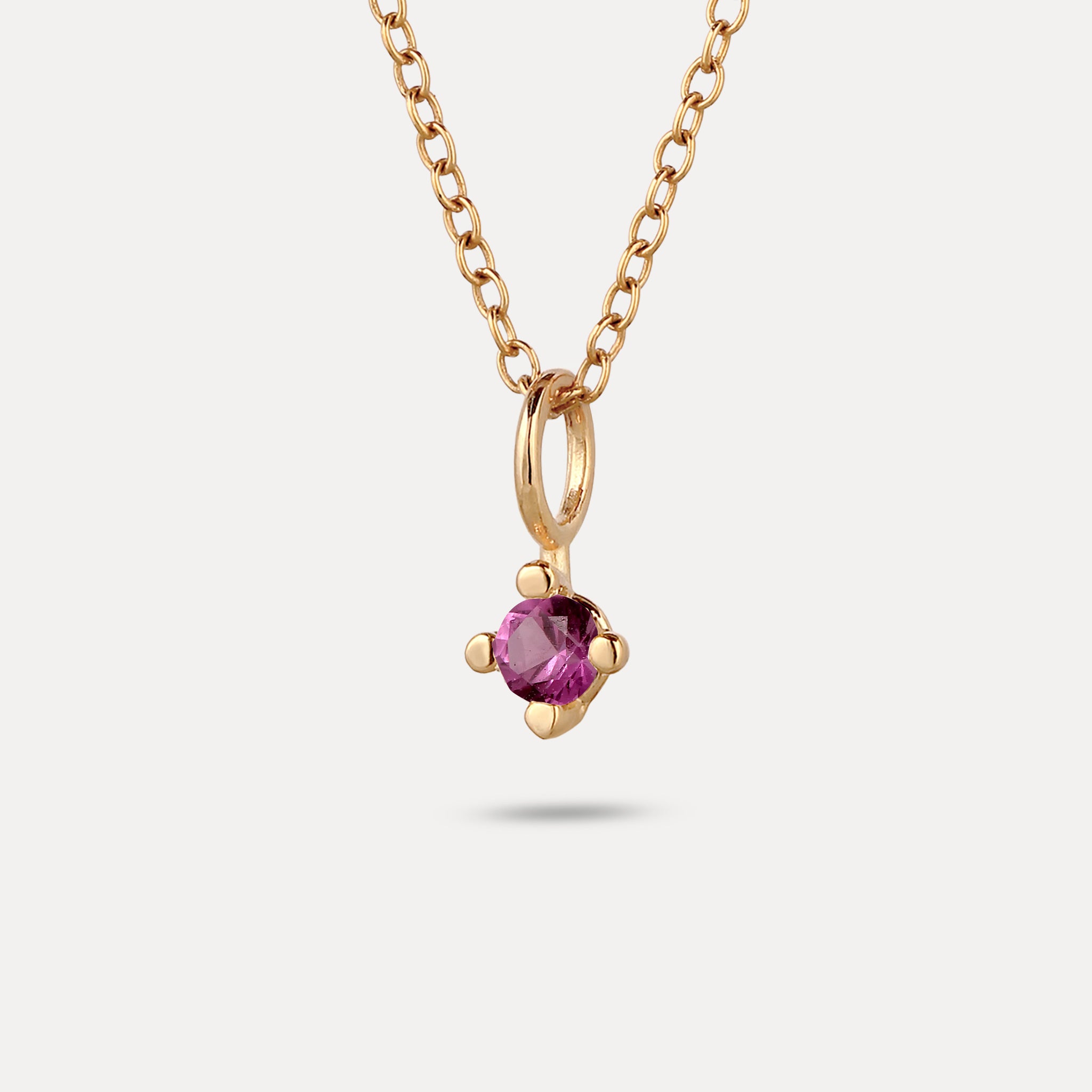 The Minimalist Birthstone Charm Pendant
