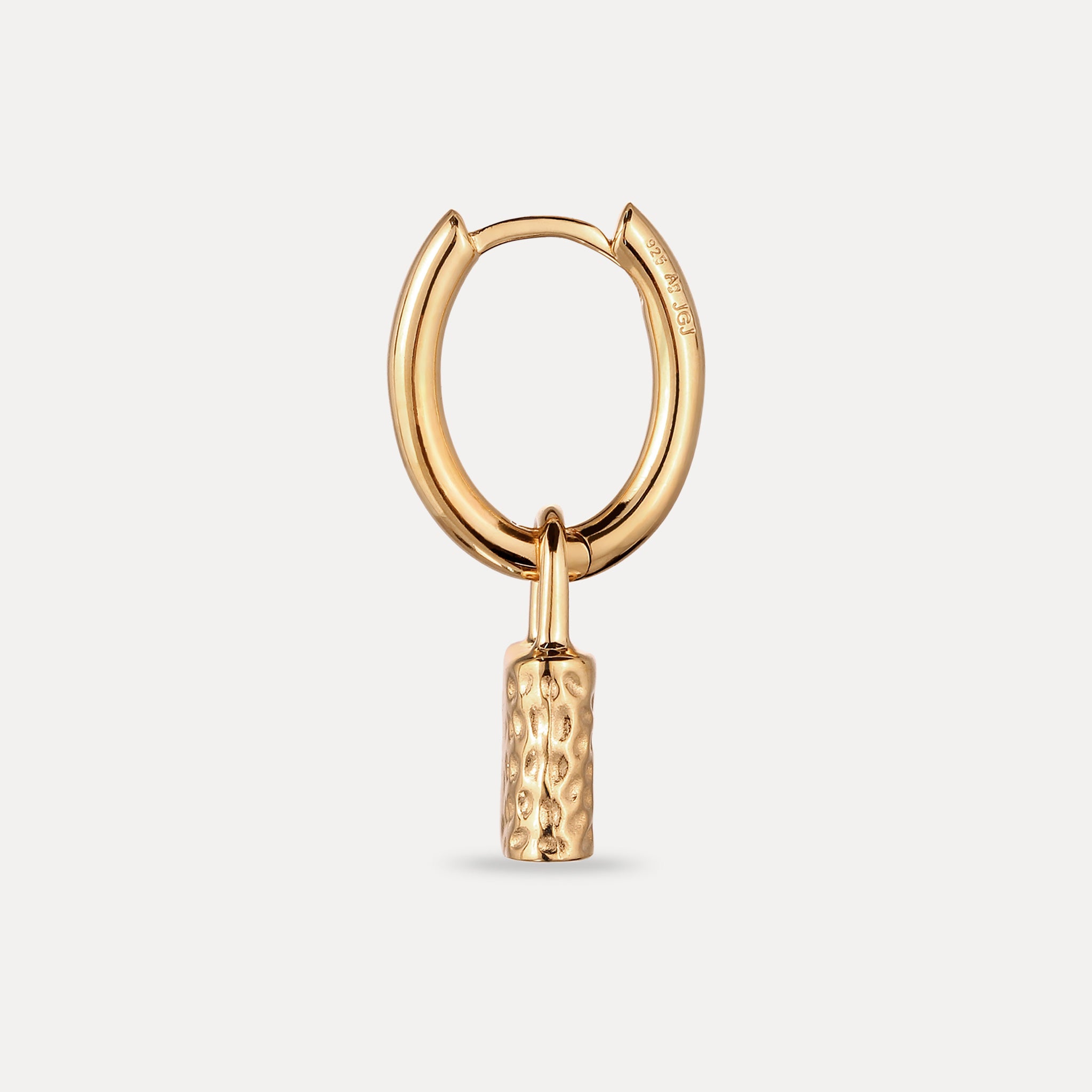 Padlock Hoop Earring