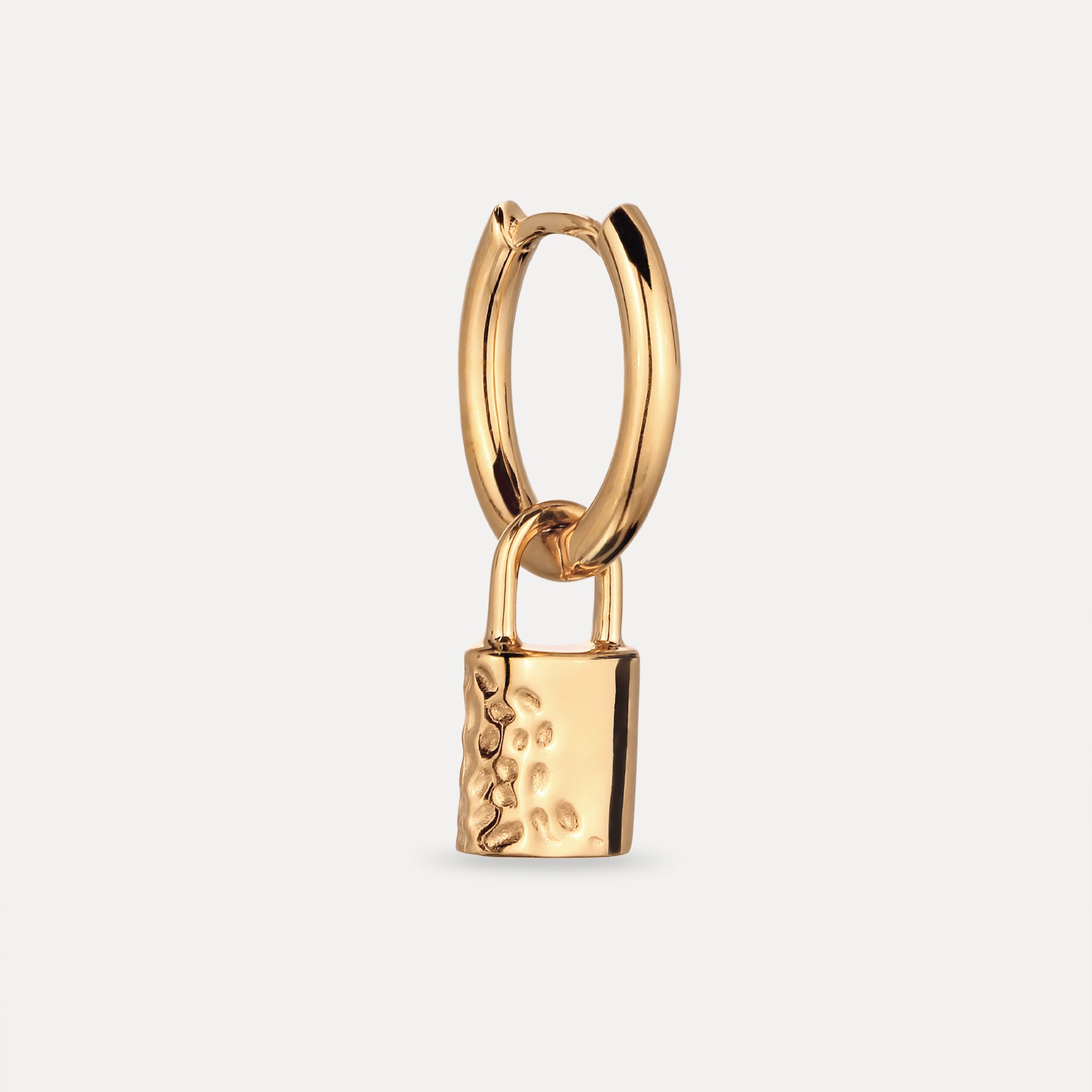 Padlock Hoop Earring