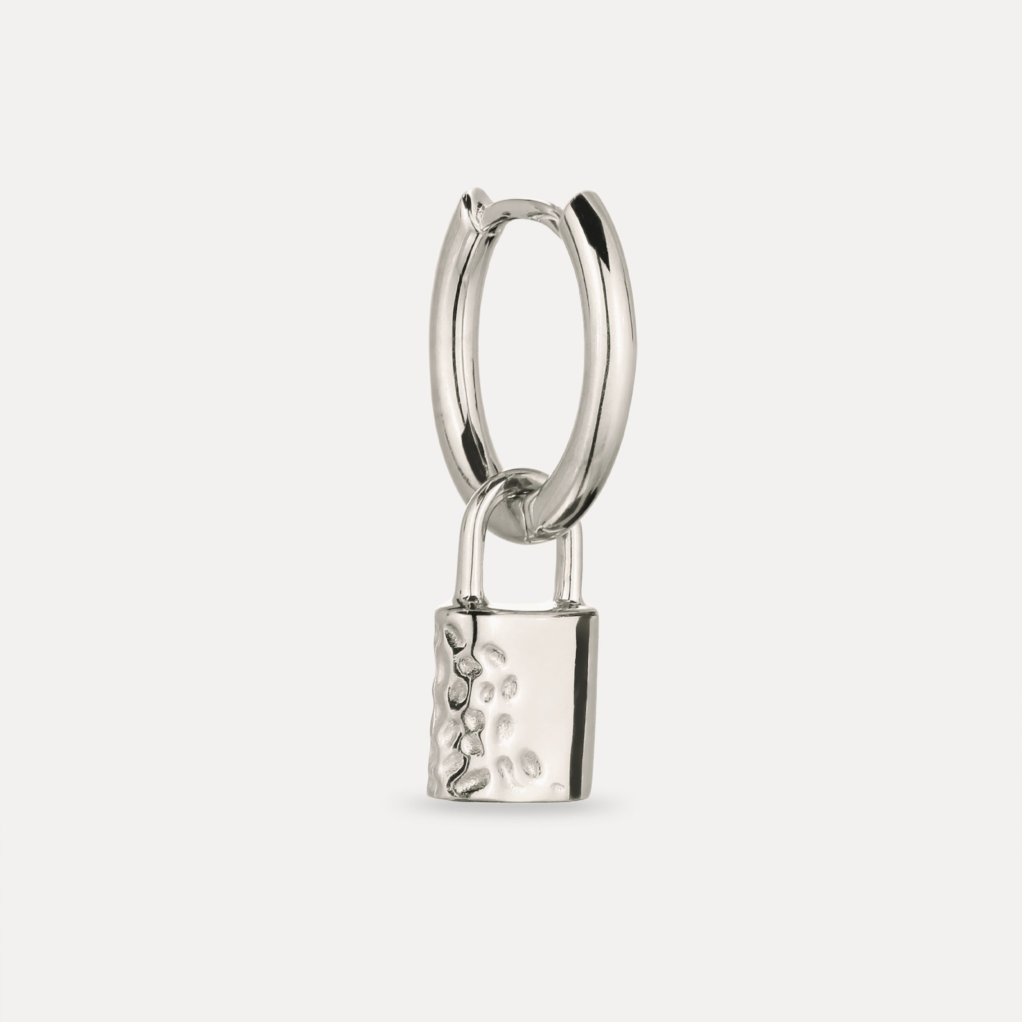 Padlock Hoop Earring