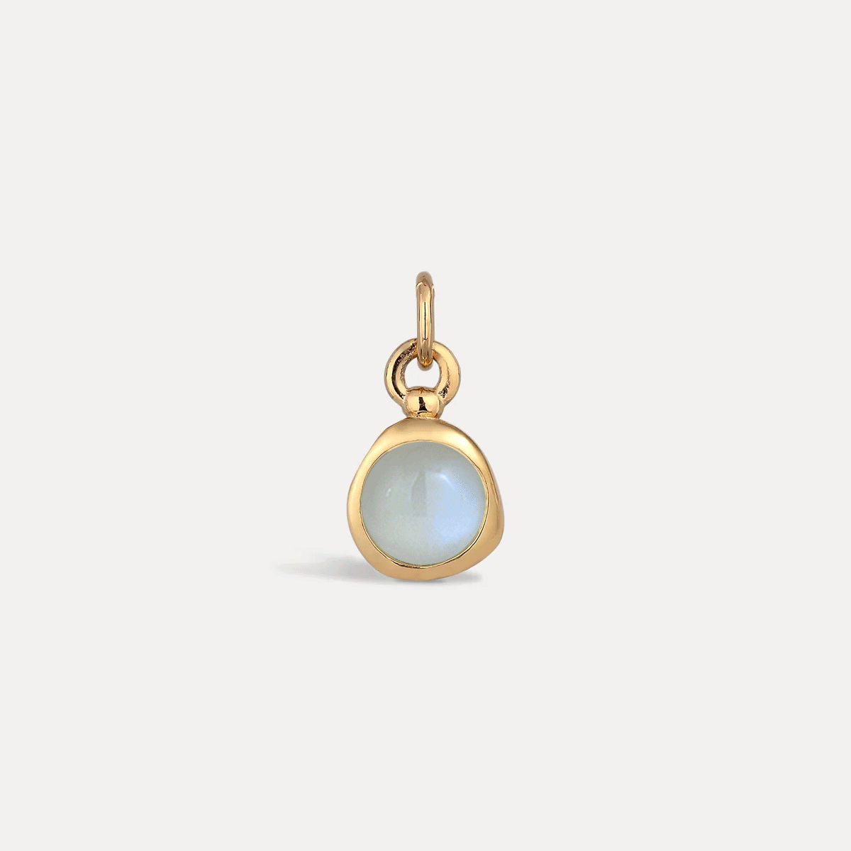 Zodiac Birthstone Pendant | 14k Gold - Glossy