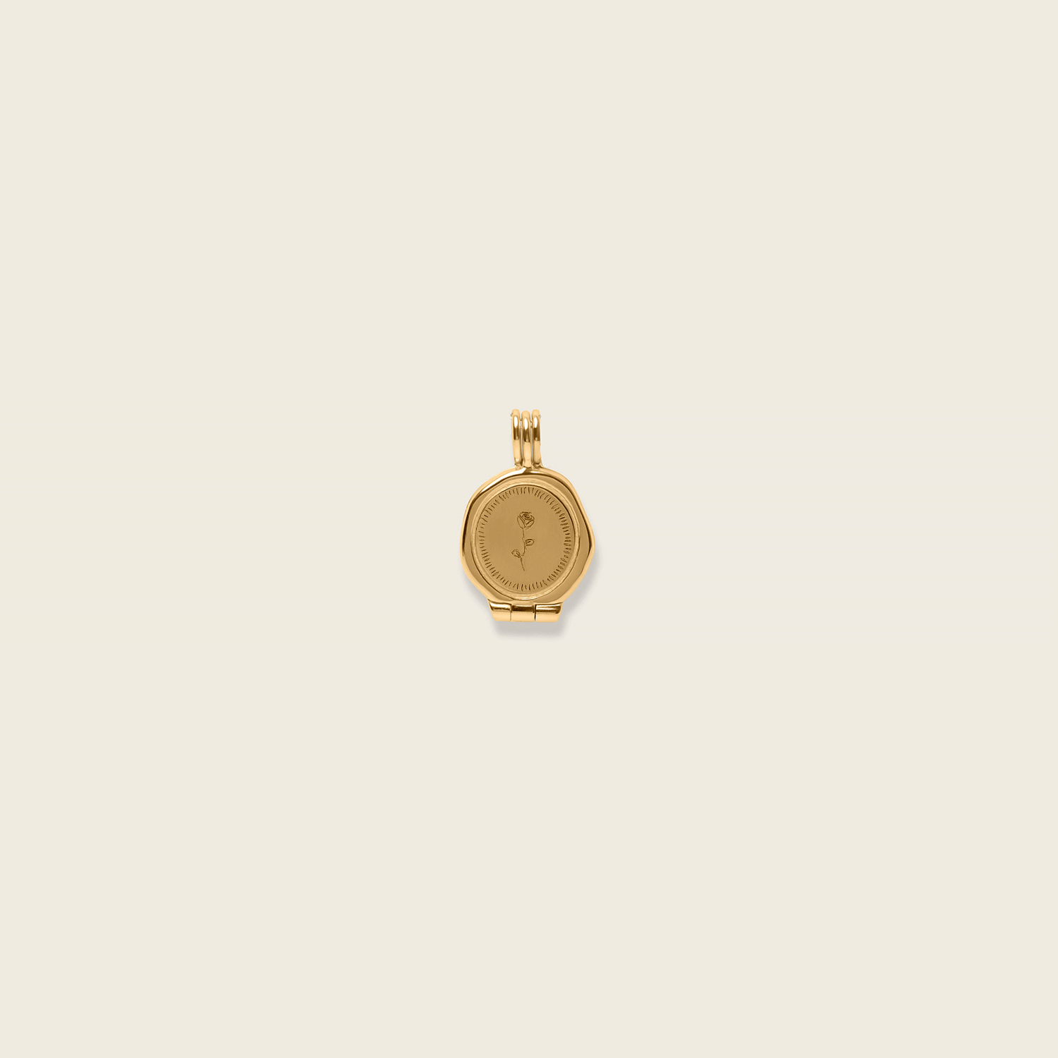 Rose Seal Locket Pendant