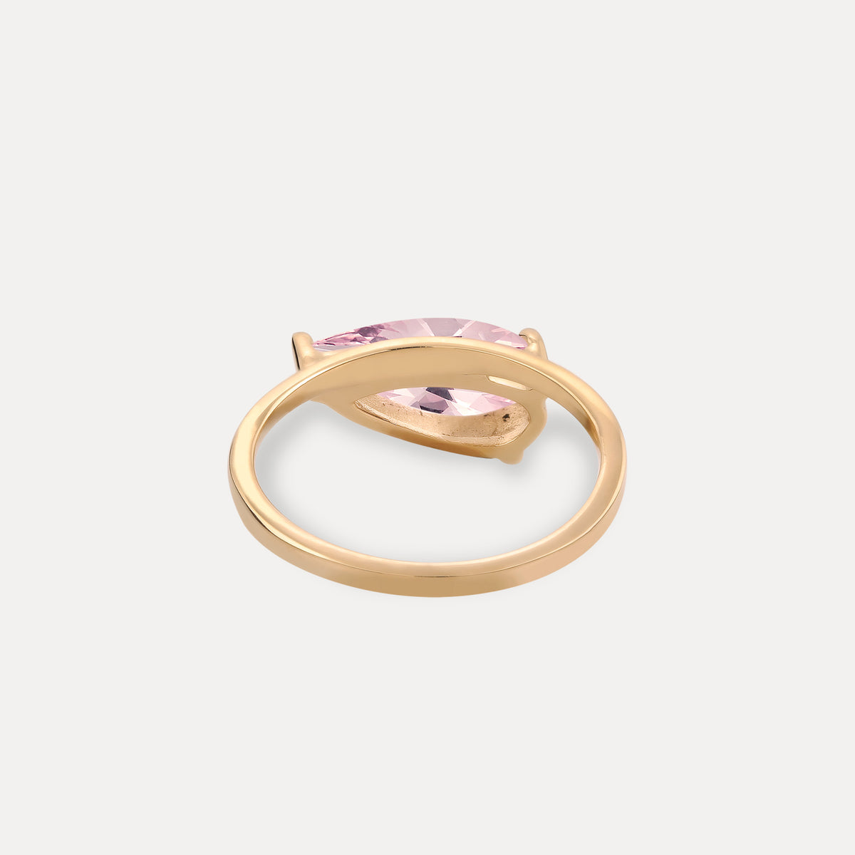 Beryl Balance Drop Ring | 14k Solid Gold