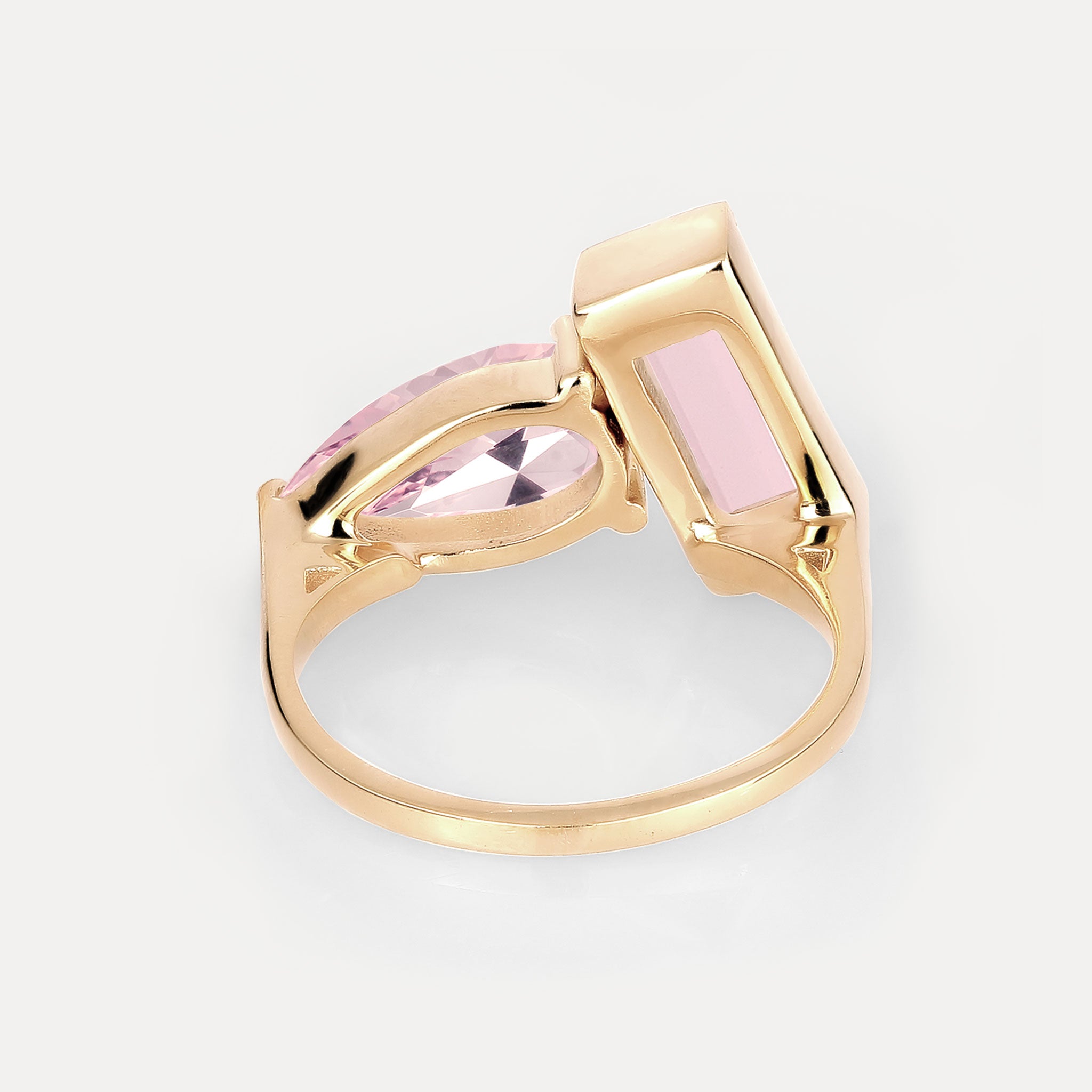 Amethyst Balance Ring | 14k Solid Gold