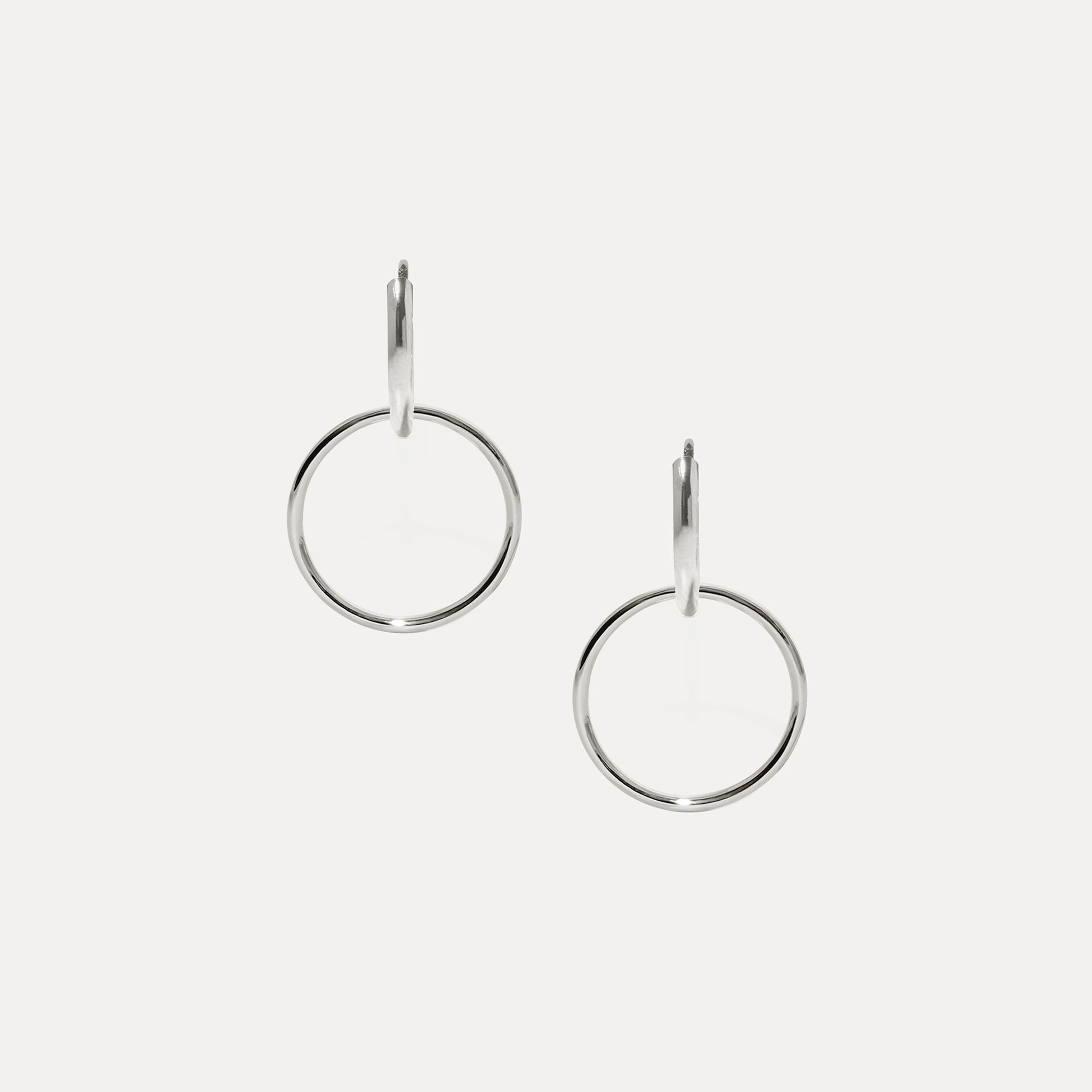 Basic Double Hoop Earrings