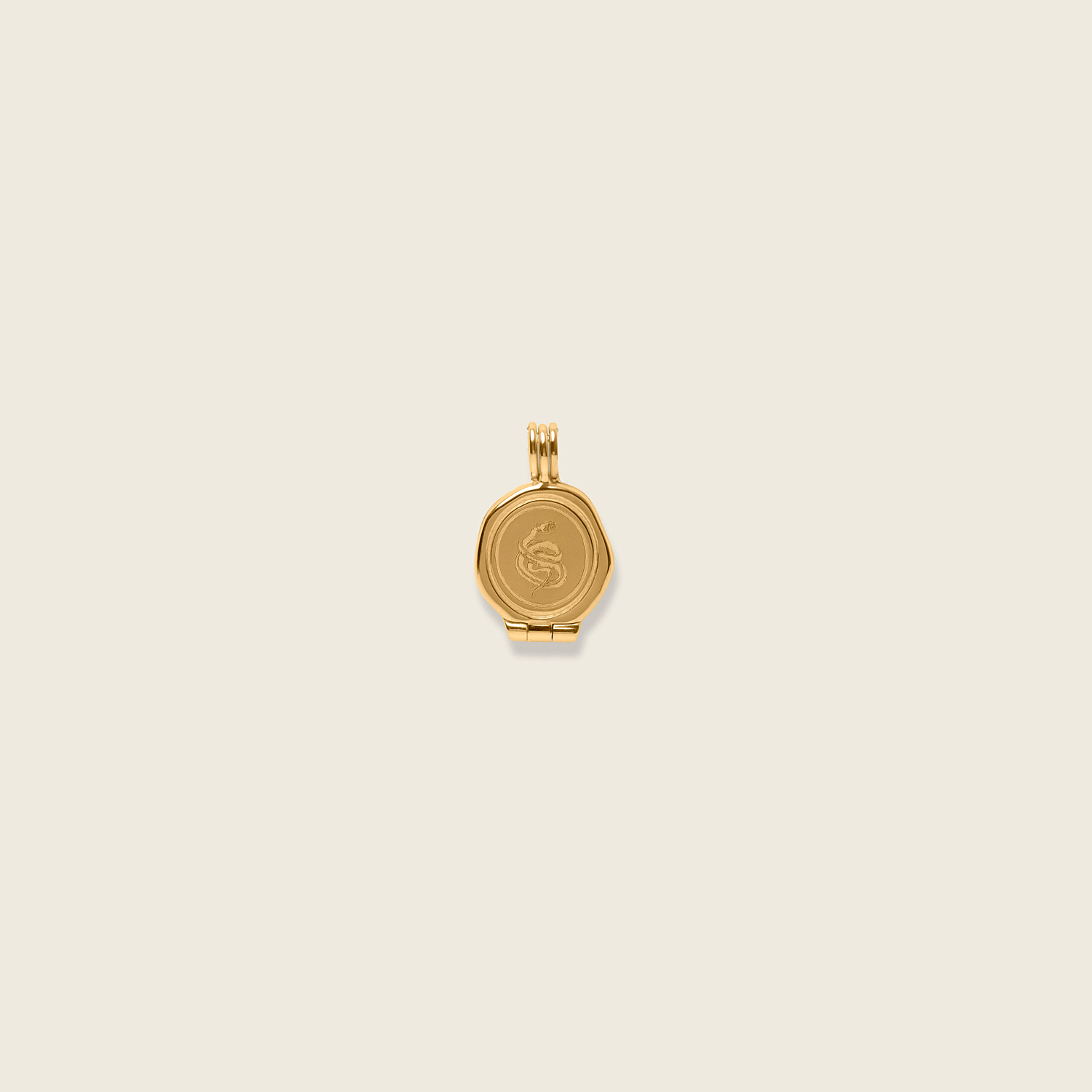 Snake Seal Locket Pendant